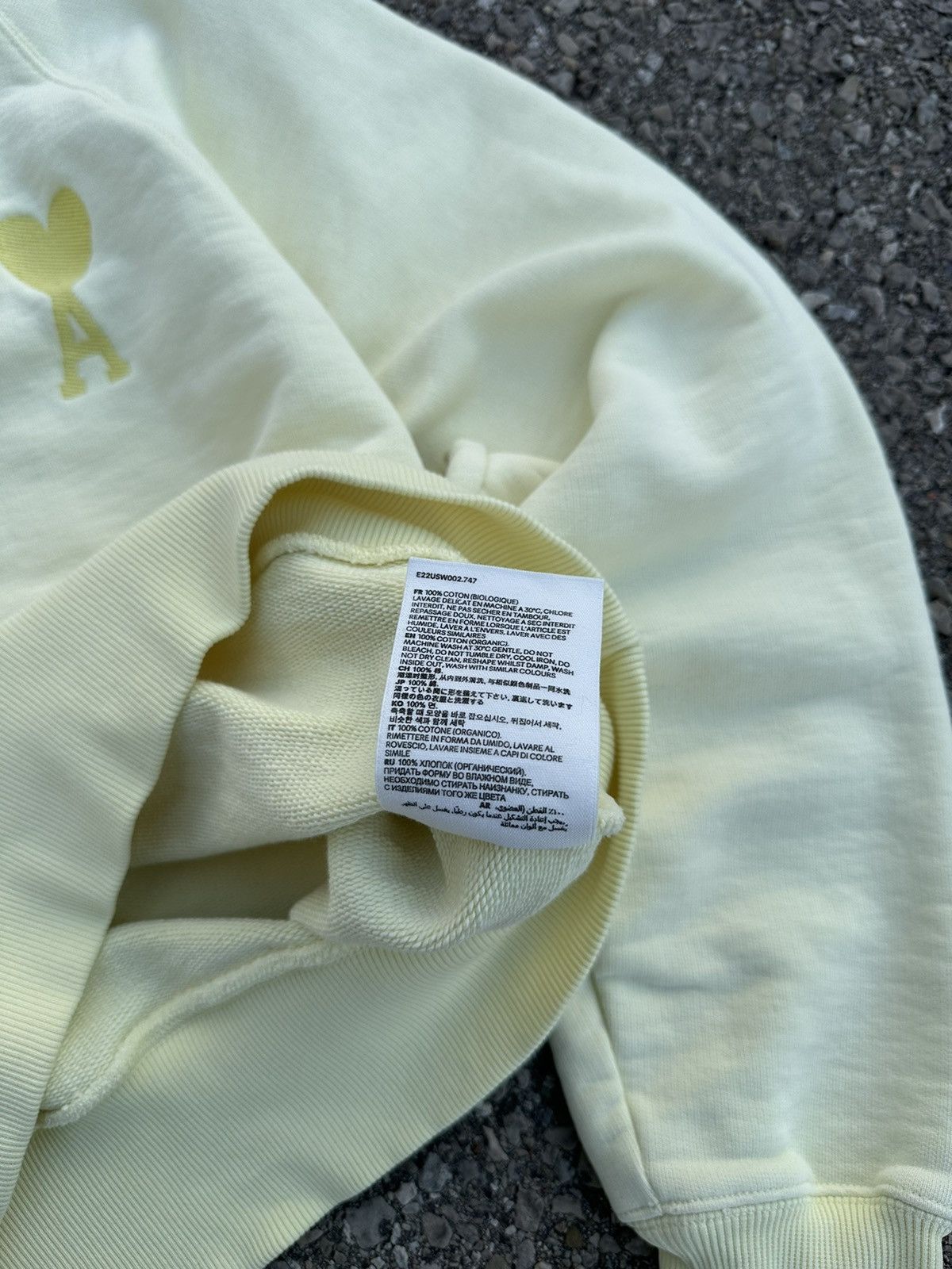 AMI Ami Heart Logo Lemon Sweatshirt Size US S / EU 44-46 / 1 - 9 Thumbnail