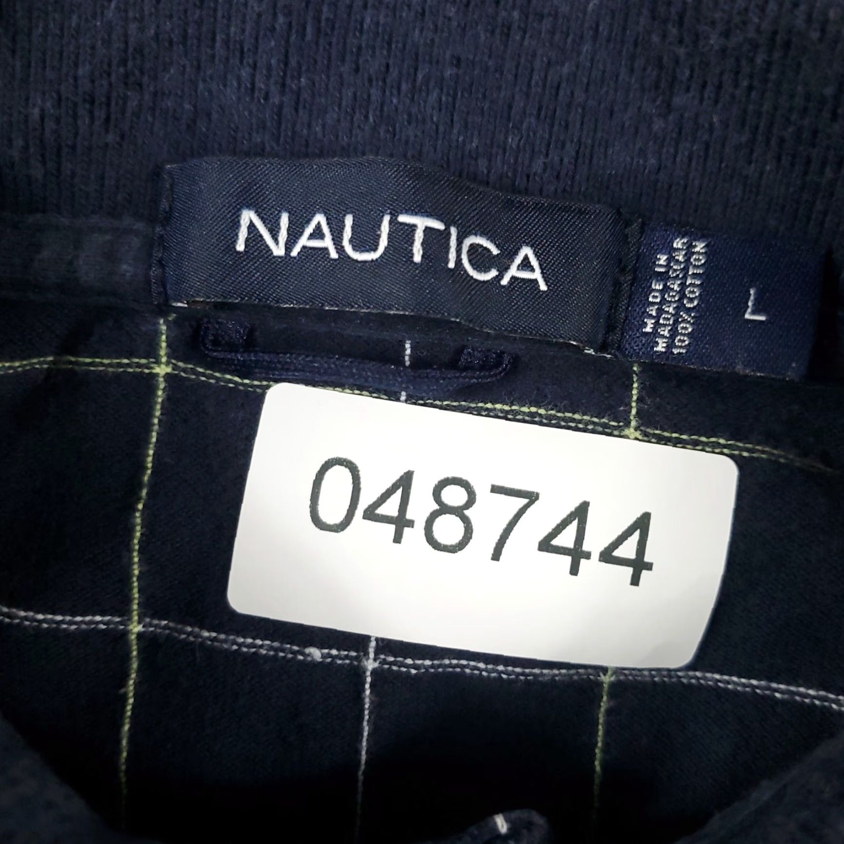 Nautica VINTAGE? No — Nautica Polo Shirt Mens Large Blue Check Short Sleeve Casual Polo Shirt L Blue Nautica Men's Polo 90s Preppy Style Size US L / EU 52-54 / 3 - 6 Thumbnail