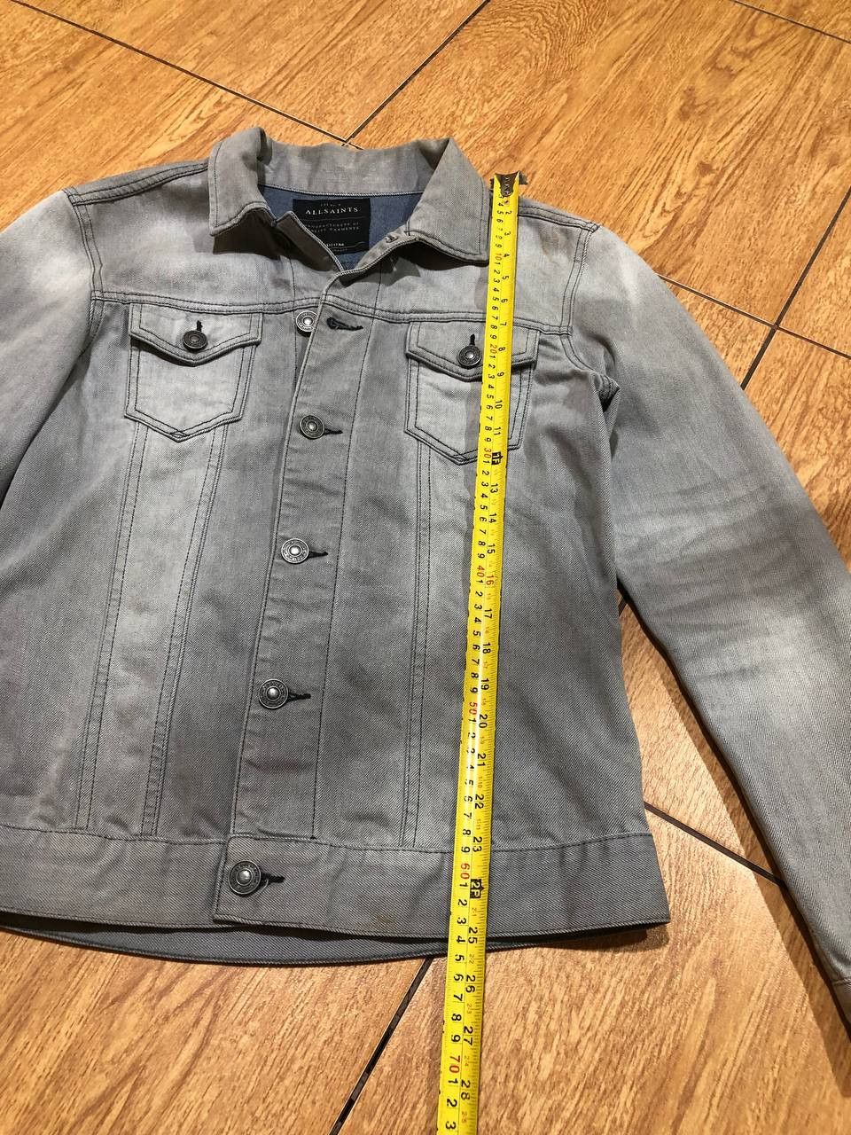 Allsaints vintage Y2K gray denim jacket Allsaints Streetwear Size US M / EU 48-50 / 2 - 14 Thumbnail