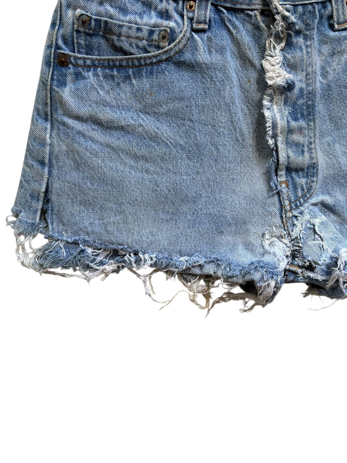 Levi's Vintage 70s Levis 501 Faded Wash Shorts Size 28" / US 6 / IT 42 - 8 Thumbnail