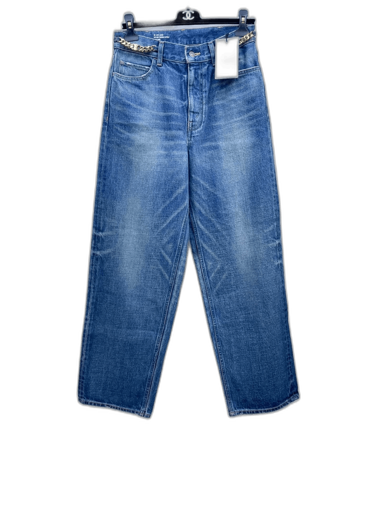Celine Celine Chain Denim Jeans Size 28 Size US 28 / EU 44 - 1 Thumbnail