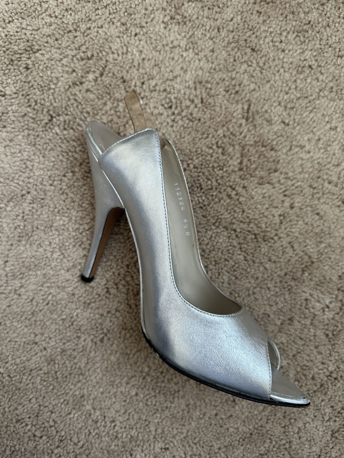 Gucci Gucci SS03 Metallic Slingback Pumps Size US 6.5 / IT 36.5 - 2 Thumbnail