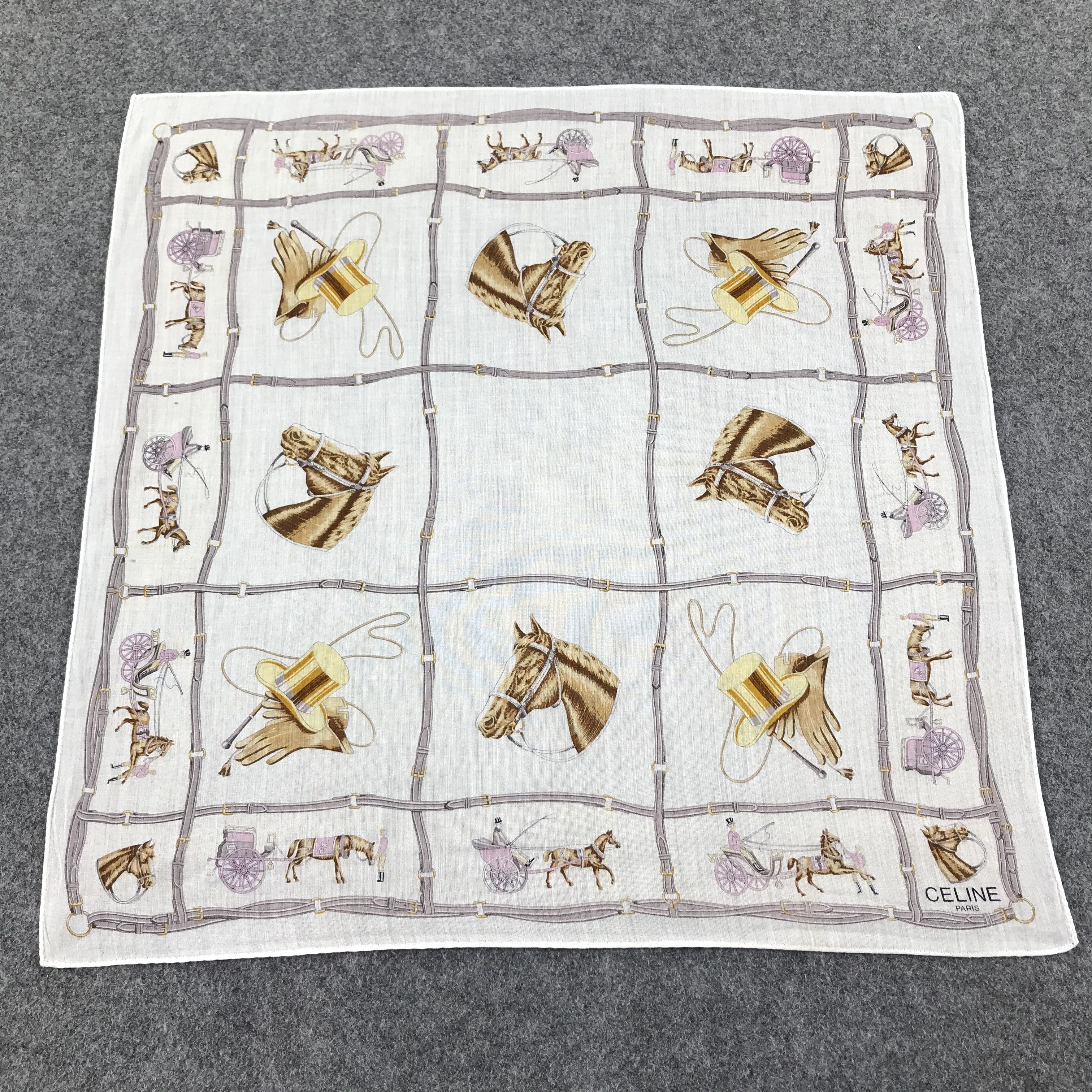 Celine Celine Handkerchief Neckerchief Bandana H354 Size ONE SIZE - 1 Thumbnail