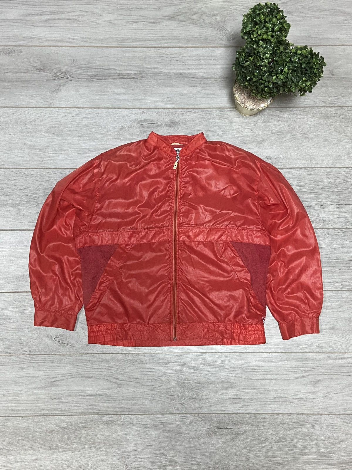 Marlboro Marlboro vintage red nylon bomber zip Size US L / EU 52-54 / 3 - 4 Thumbnail