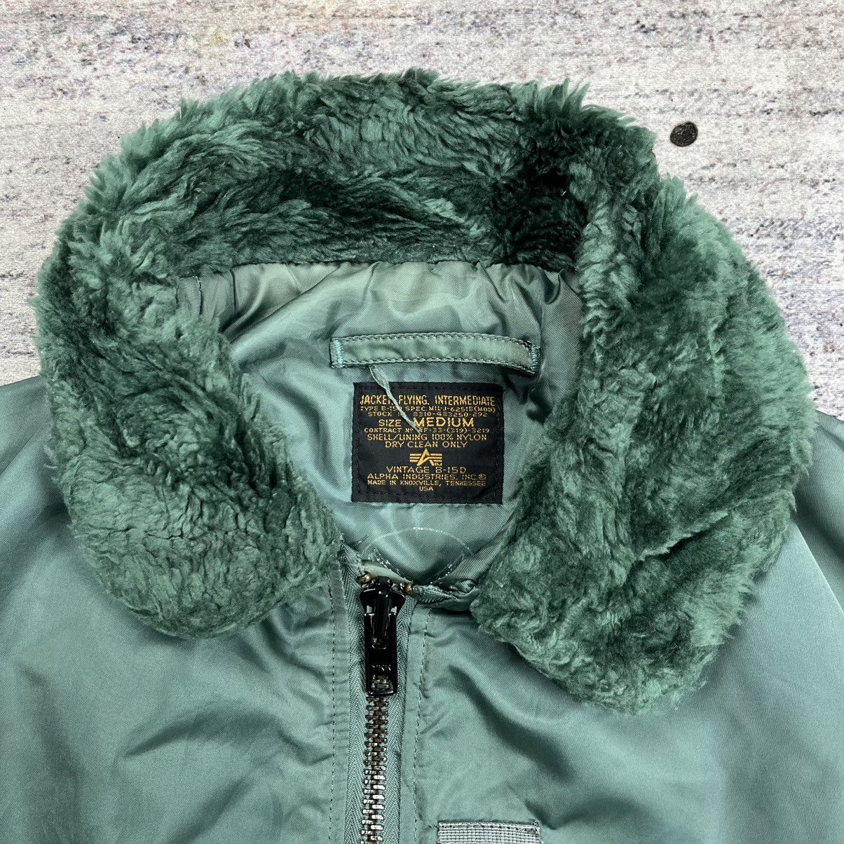 Alpha Industries Vintage 90s Alpha industries B-15D bomber flight jacket Size US M / EU 48-50 / 2 - 7 Thumbnail