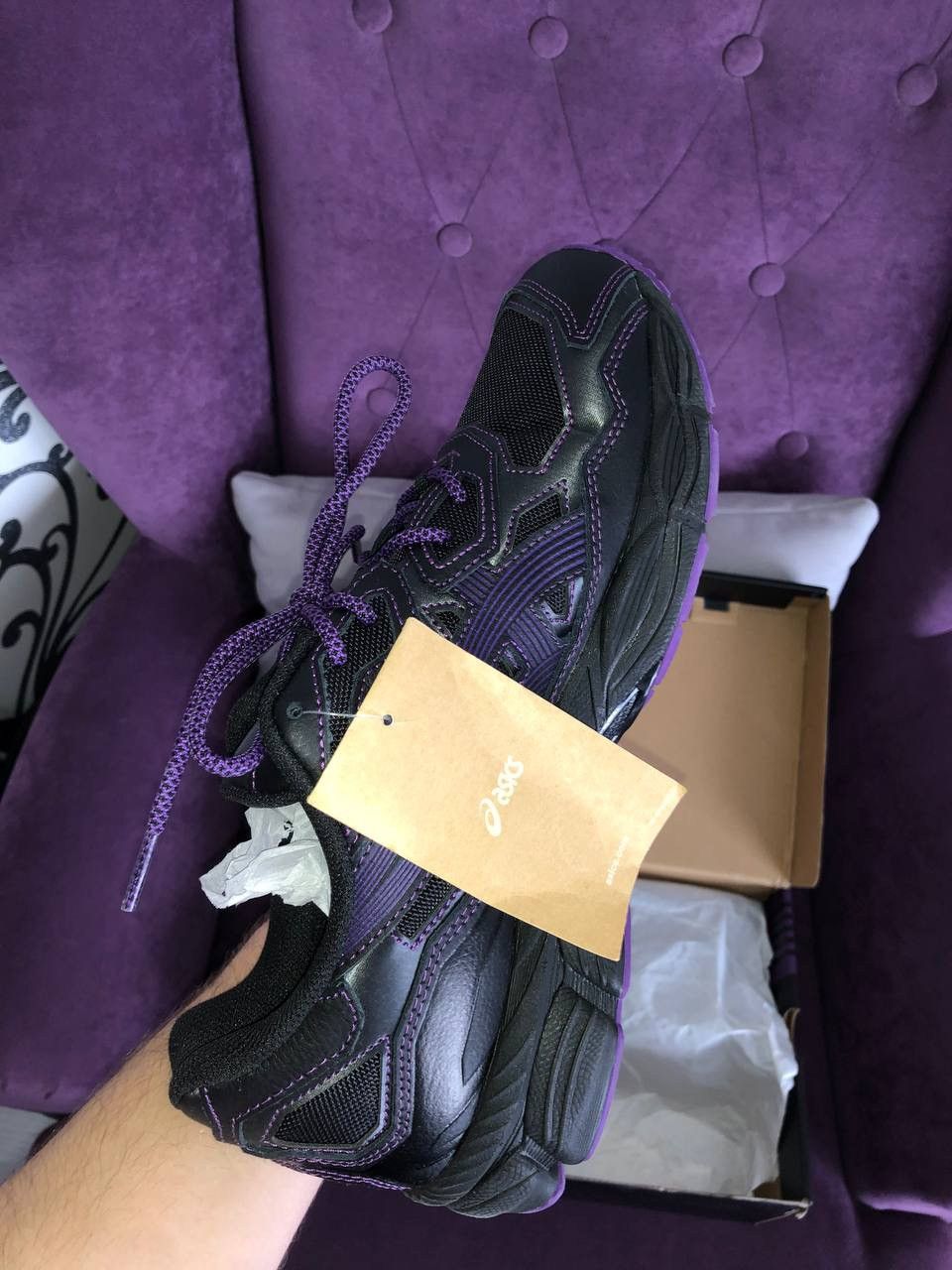 Asics Asics Gel-NYC Needles Black Purple Size US 9.5 / EU 42-43 - 5 Thumbnail