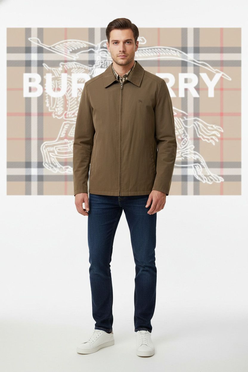Burberry 🔥 Burberry light jacket nova check size L kaki brown 52it Size US L / EU 52-54 / 3 - 2 Thumbnail