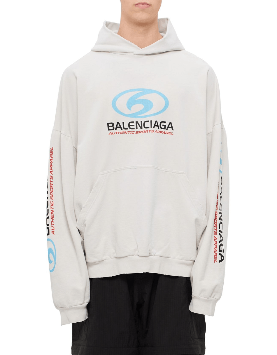 Balenciaga Balenciaga Surfer Cracked Moleton Hoodie Size US L / EU 52-54 / 3 - 3 Thumbnail