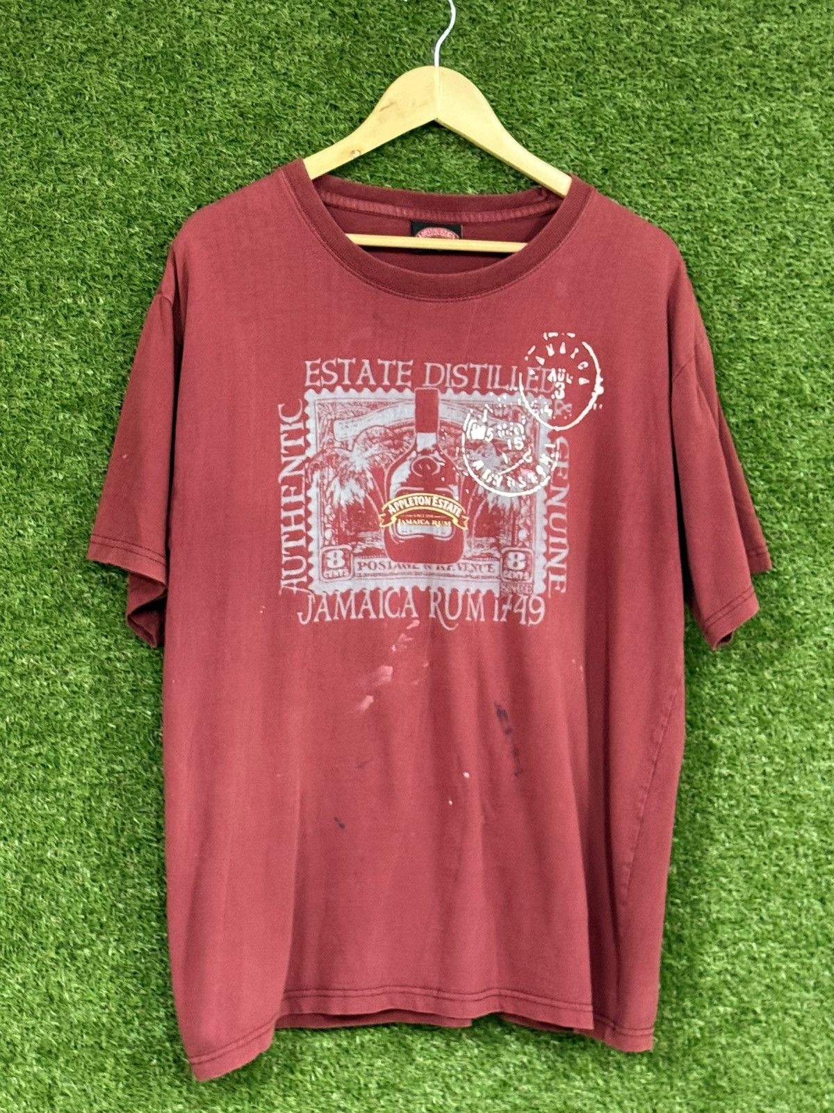 Vintage Vintage Distressed Appleton Estate Rum Jamaica Tee Red Large Size US L / EU 52-54 / 3 - 1 Thumbnail