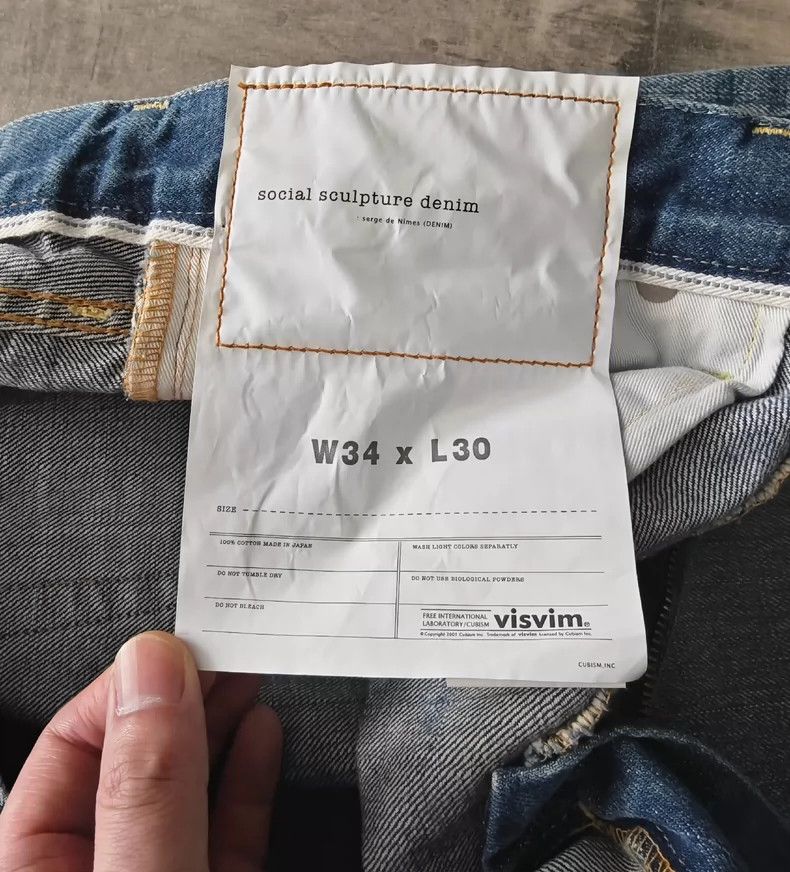 Visvim visvim size w34l30 18aw 03d14 Wash Cut Jeans 2503-Nextarrow Size US 30 / EU 46 - 7 Thumbnail