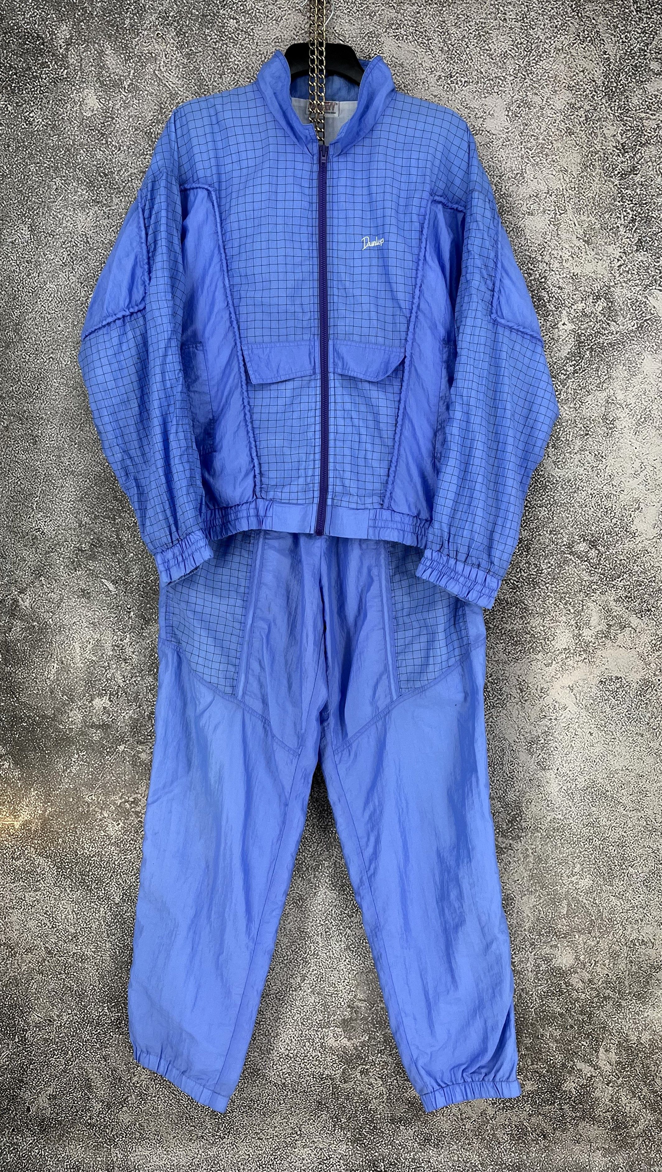 Sports Specialties Vintage Dunlop Sport Tracksuit 90s Windbreaker Set Size US M / EU 48-50 / 2 - 1 Thumbnail