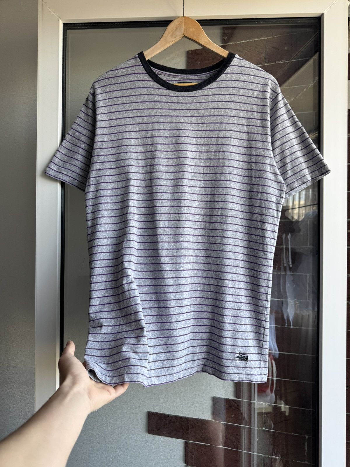 Stussy Vintage Stussy Striped T-shirt Size US M / EU 48-50 / 2 - 2 Thumbnail