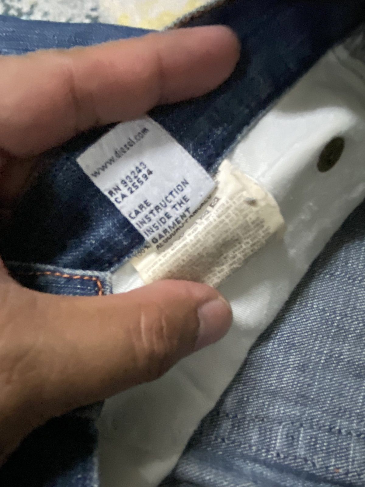 Diesel 2000S DIESEL INDUSTRY DENIM DIVISION FADED BOOTCUT JEANS Size 29" - 8 Thumbnail