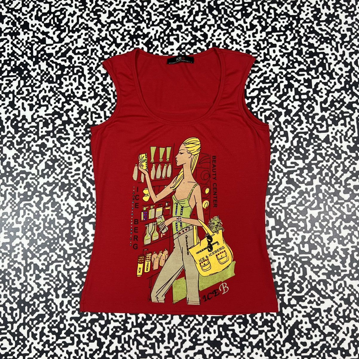 Iceberg Vintage Y2K Ice B Iceberg Luxury Retro Style Tank Top Size S / US 4 / IT 40 - 2 Thumbnail