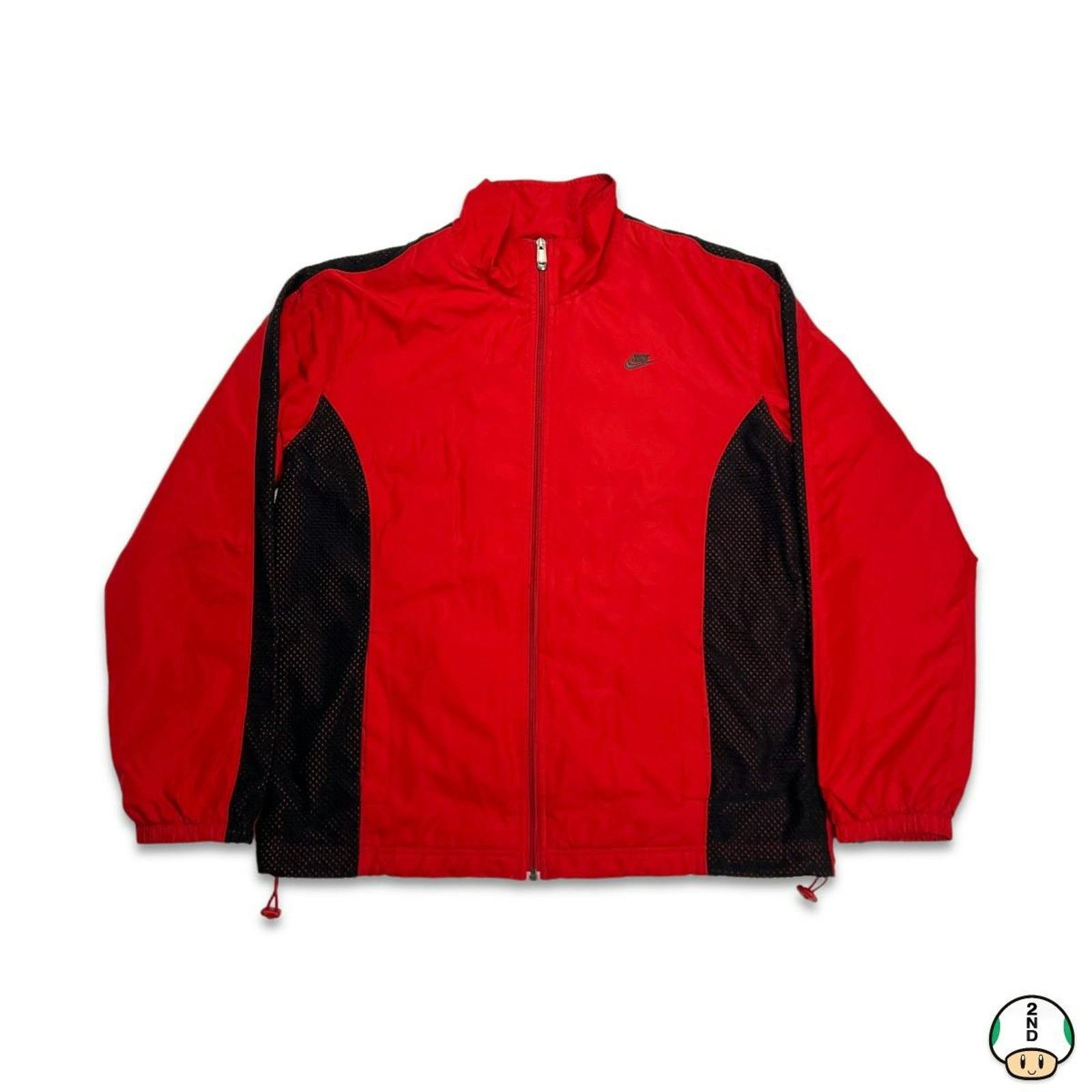 Nike × Vintage Nike Sportswear Jacket Large Swoosh Zip Windbreaker Bomber Size US L / EU 52-54 / 3 - 1 Thumbnail