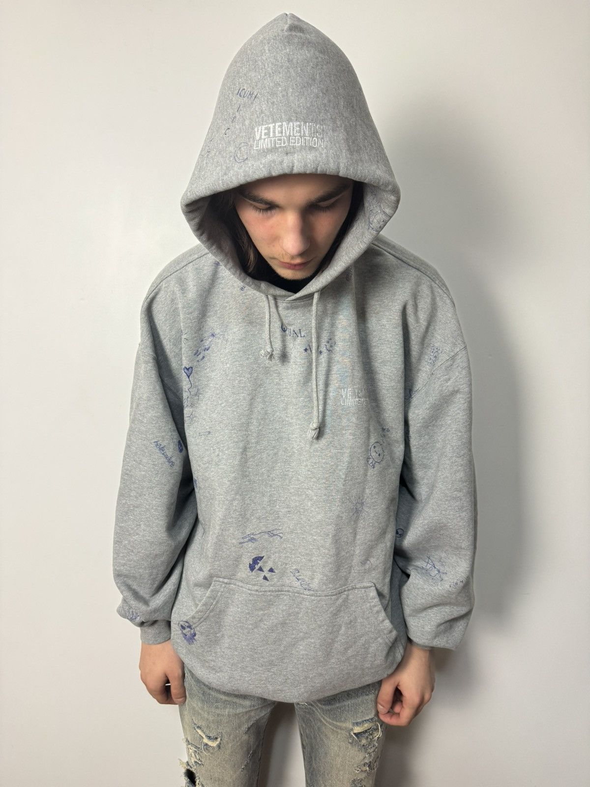Vetements Limited Edition Sketch Print Hoodie