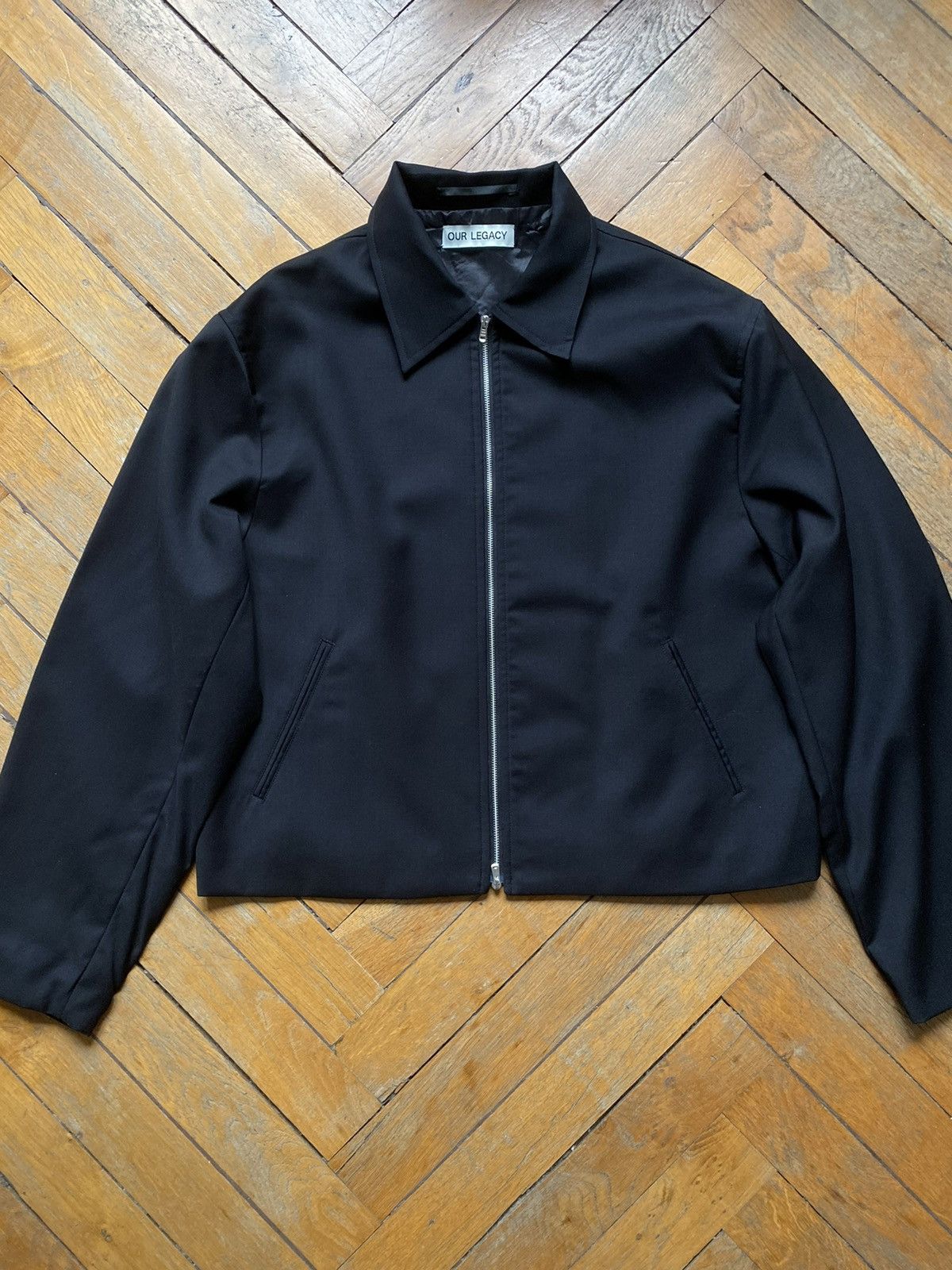 Our Legacy Mini Jacket Black Worsted Wool | Grailed