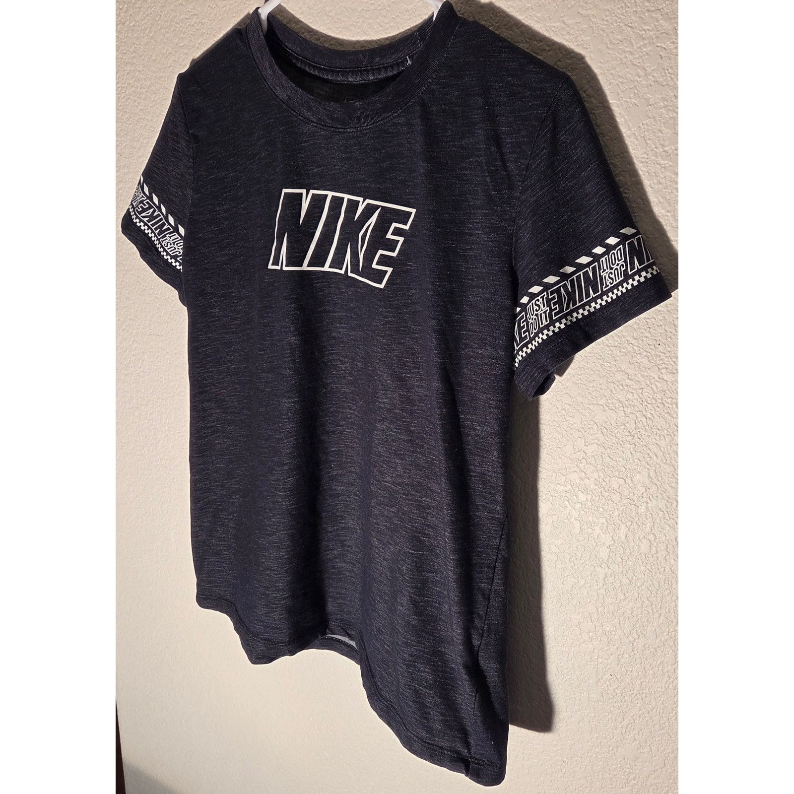 Nike Nike Heather Grey Graphic Tee - Women's Medium Size M / US 6-8 / IT 42-44 - 5 Thumbnail