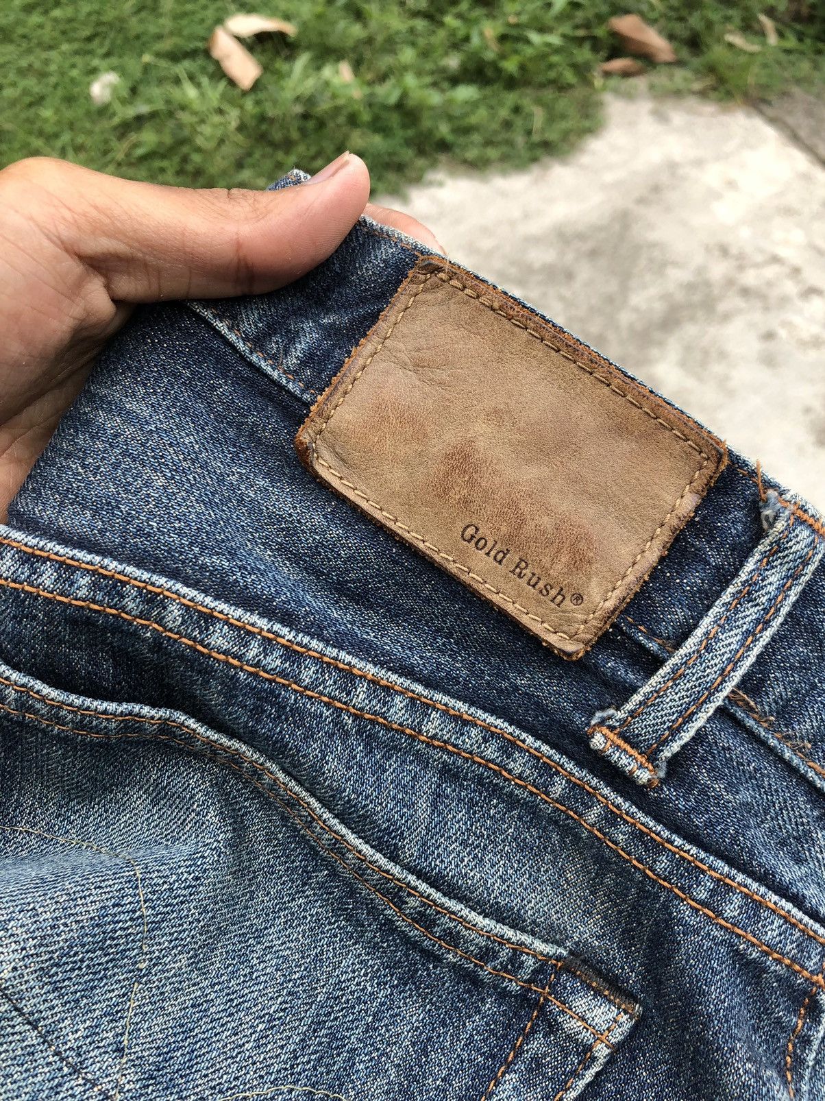 Japanese Brand VINTAGE RUSTY BLUE GOLD RUSH JEANS Size US 32 / EU 48 - 10 Thumbnail