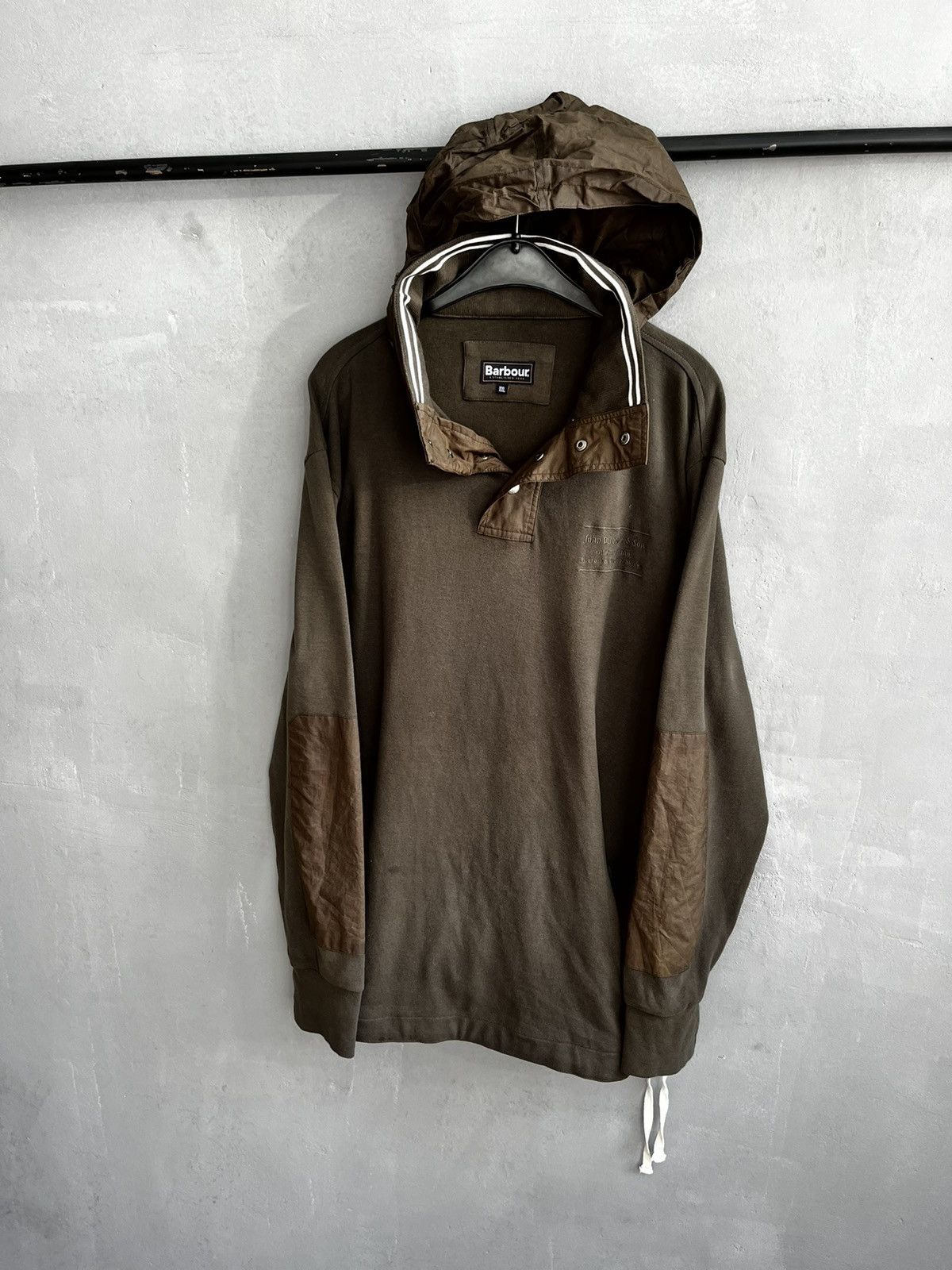 Barbour × Vintage Barbour John Dasbour & Sons hoodie wax vintage Size US XXL / EU 58 / 5 - 4 Thumbnail