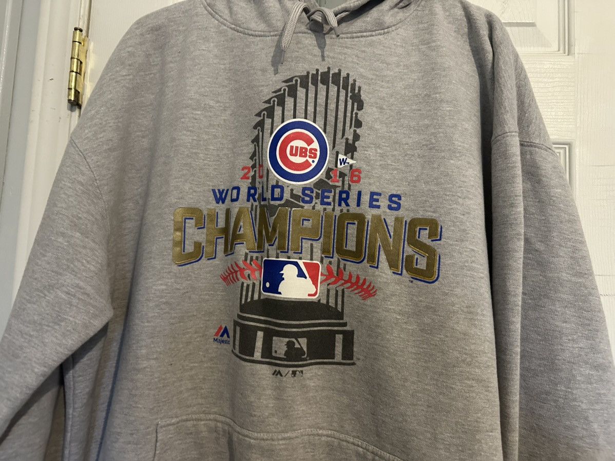 Majestic Majestic Chicago Cubs 2016 3XL World Series Champions Hoodie Size US XXL / EU 58 / 5 - 3 Thumbnail