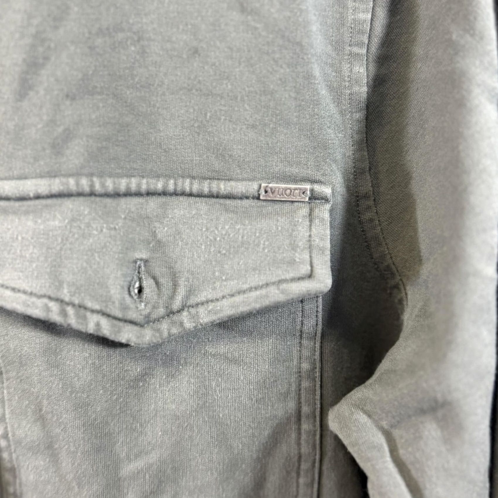 Vuori VUORI Shirt Mens Medium Button Up Long Sleeve Utility Pockets Workwear Casual Gray M Size US M / EU 48-50 / 2 - 3 Thumbnail