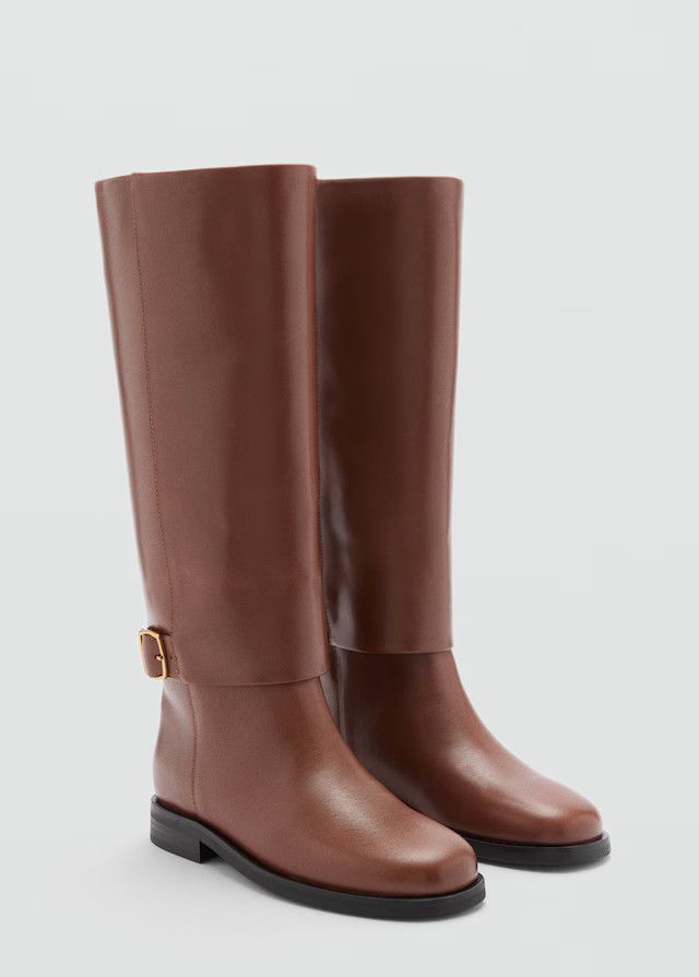 Burberry o1w1db10125 Leather Boots in Dark Brown Size US 6.5 / IT 36.5 - 1 Thumbnail