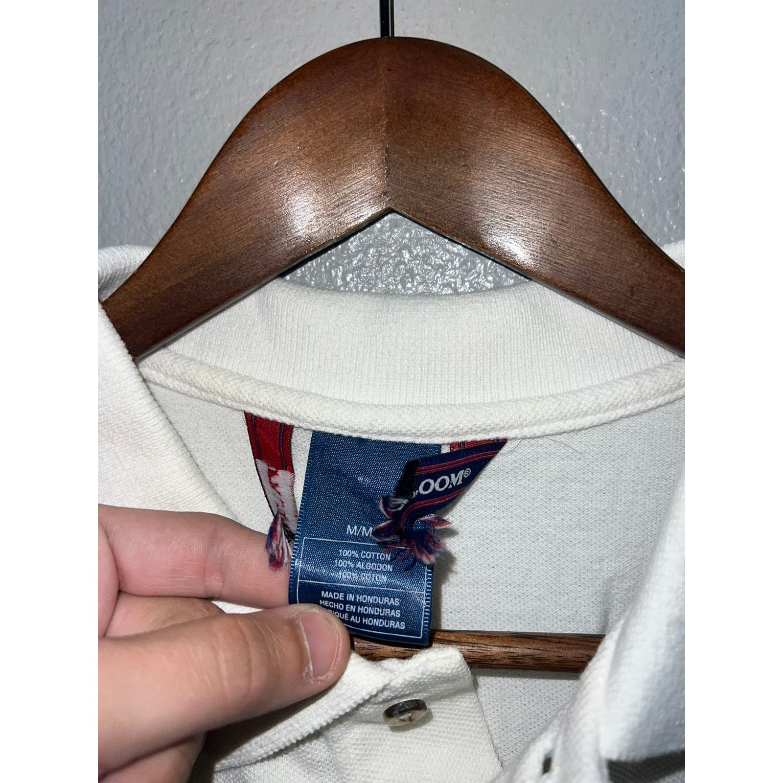 Fruit Of The Loom Vintage Gulf Shores Polo Shirt USA Alabama White 90s M Size US M / EU 48-50 / 2 - 5 Thumbnail