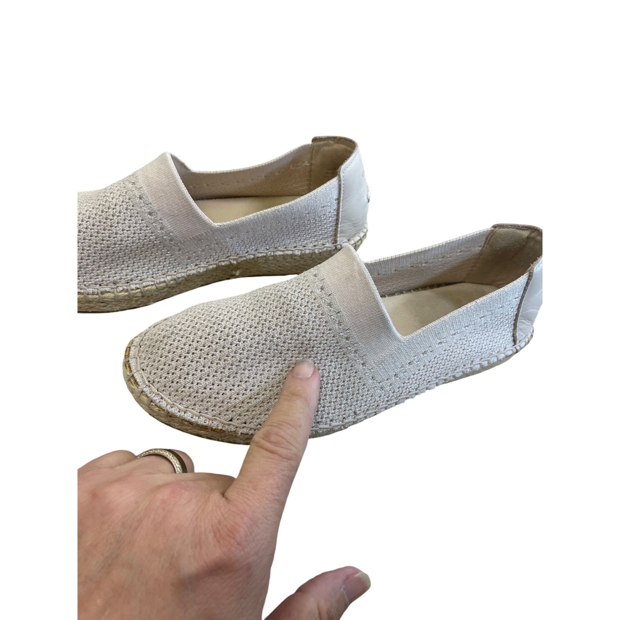Cole Haan Cole Haan Womens Tan Espadrille Slip-On Loafers Flats Size 8 Size US 8 / IT 38 - 13 Thumbnail