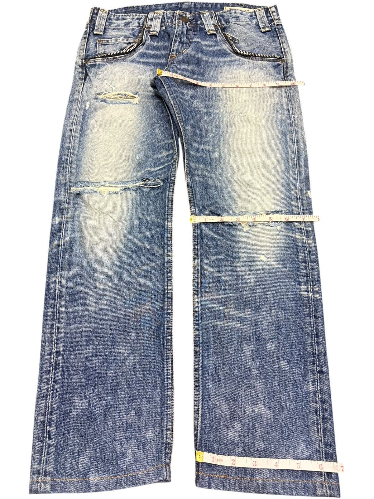 Dsquared2 Vintage Japanese Rna Faded Wash Distressed Jeans Size 31" - 8 Thumbnail