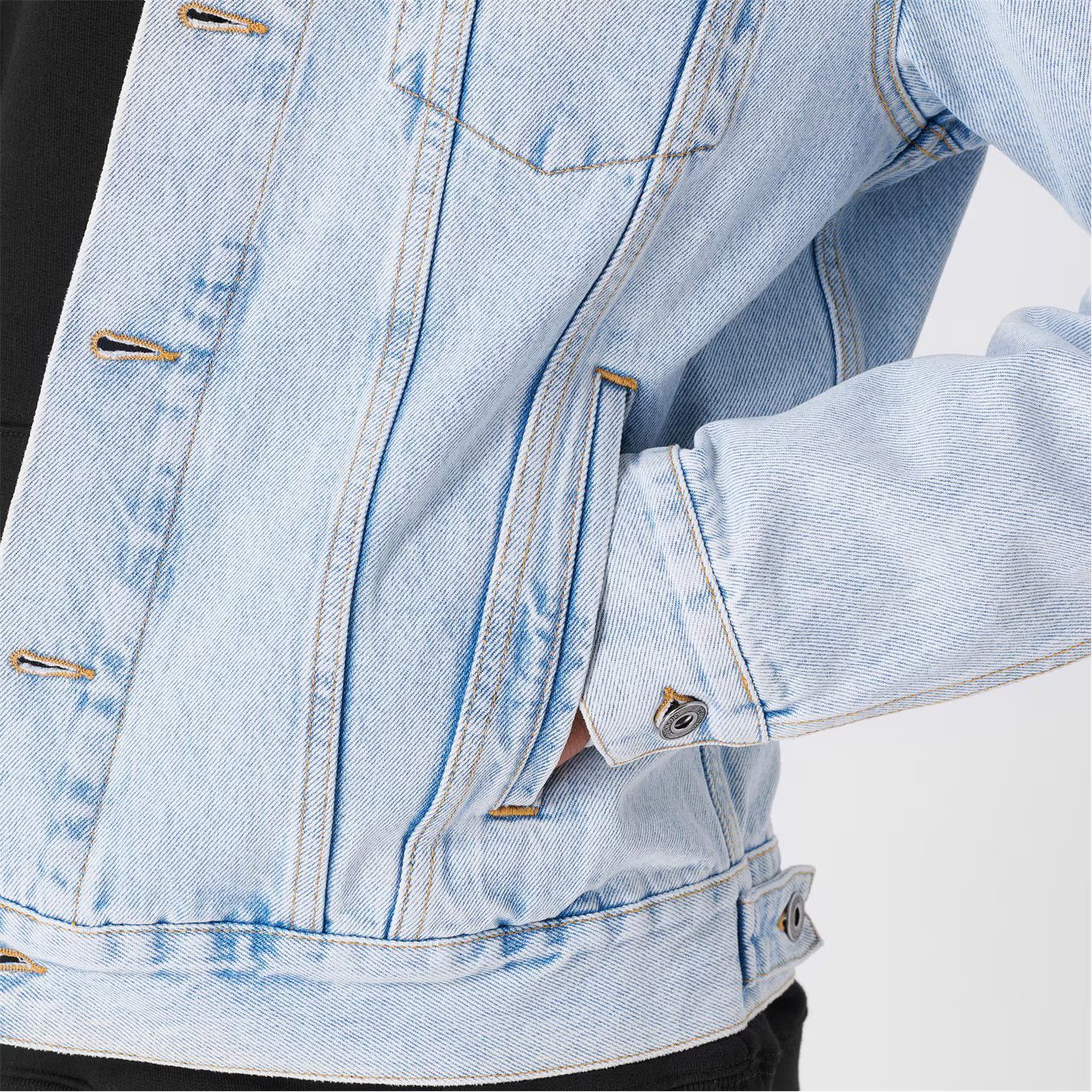 Off-White o1g2r1mq0226 Diagonal Print Denim Jacket in Blue Size US S / EU 44-46 / 1 - 4 Thumbnail