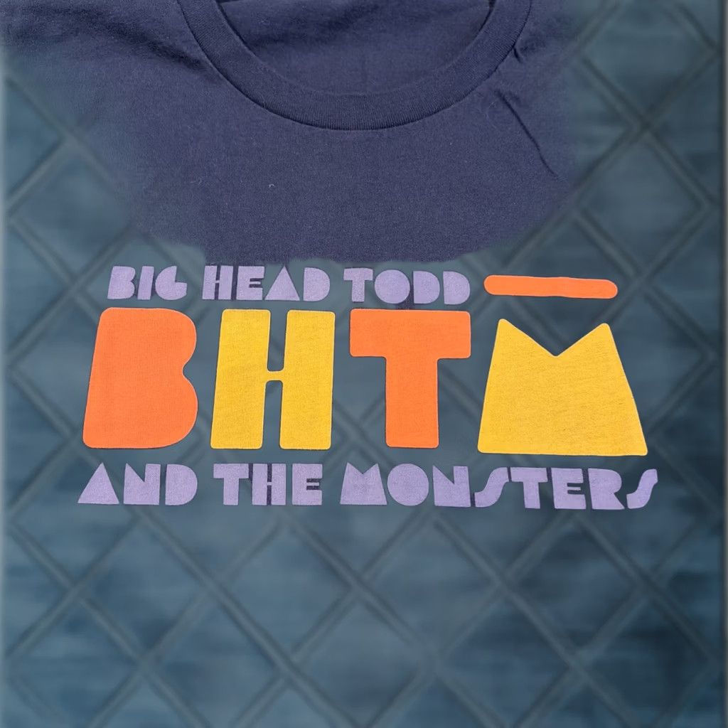 Vintage Awesome Big Head Todd and the Monsters BHTM Graphic T Shirt Large L Blue Mens Tour Size US L / EU 52-54 / 3 - 1 Thumbnail