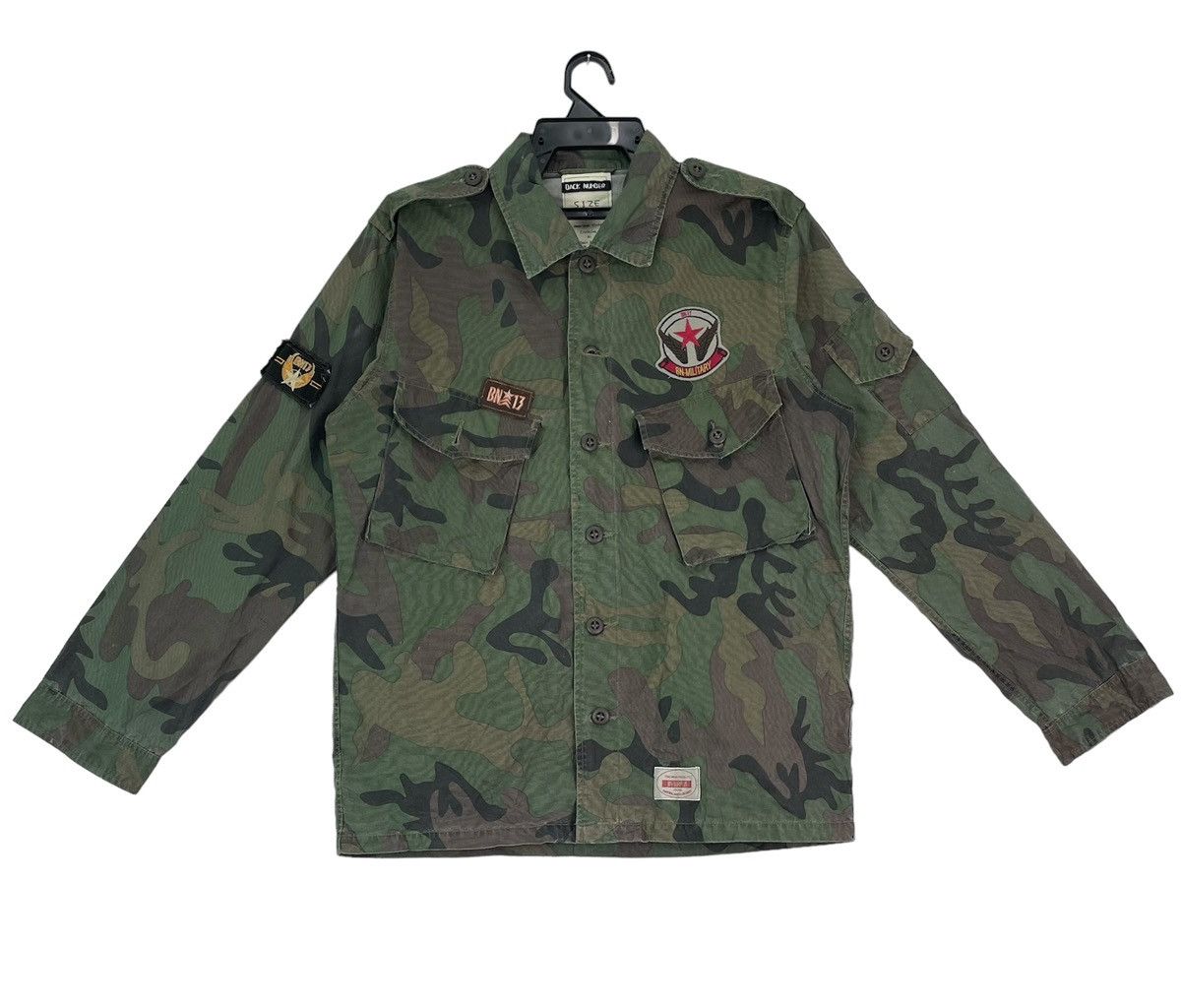Japanese Brand Rare Back Number airborne military surplus camo shirt jacket Size US M / EU 48-50 / 2 - 1 Thumbnail