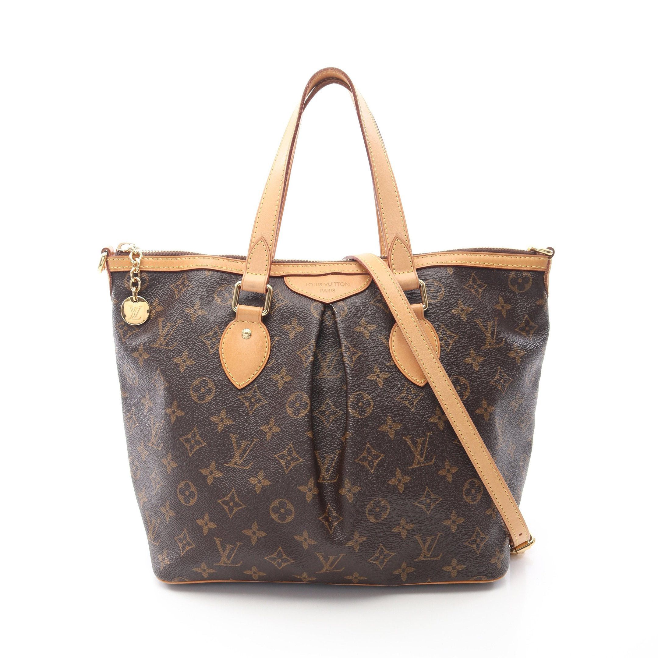 Louis Vuitton Louis Vuitton Palermo Pm Monogram Handbag Leather Brown Size ONE SIZE - 1 Thumbnail