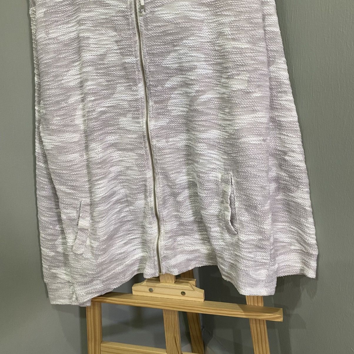 In The Attic Vintage In The Attic Homme Textured Space Dye Zip Up Hoodie Size US XXL / EU 58 / 5 - 4 Thumbnail