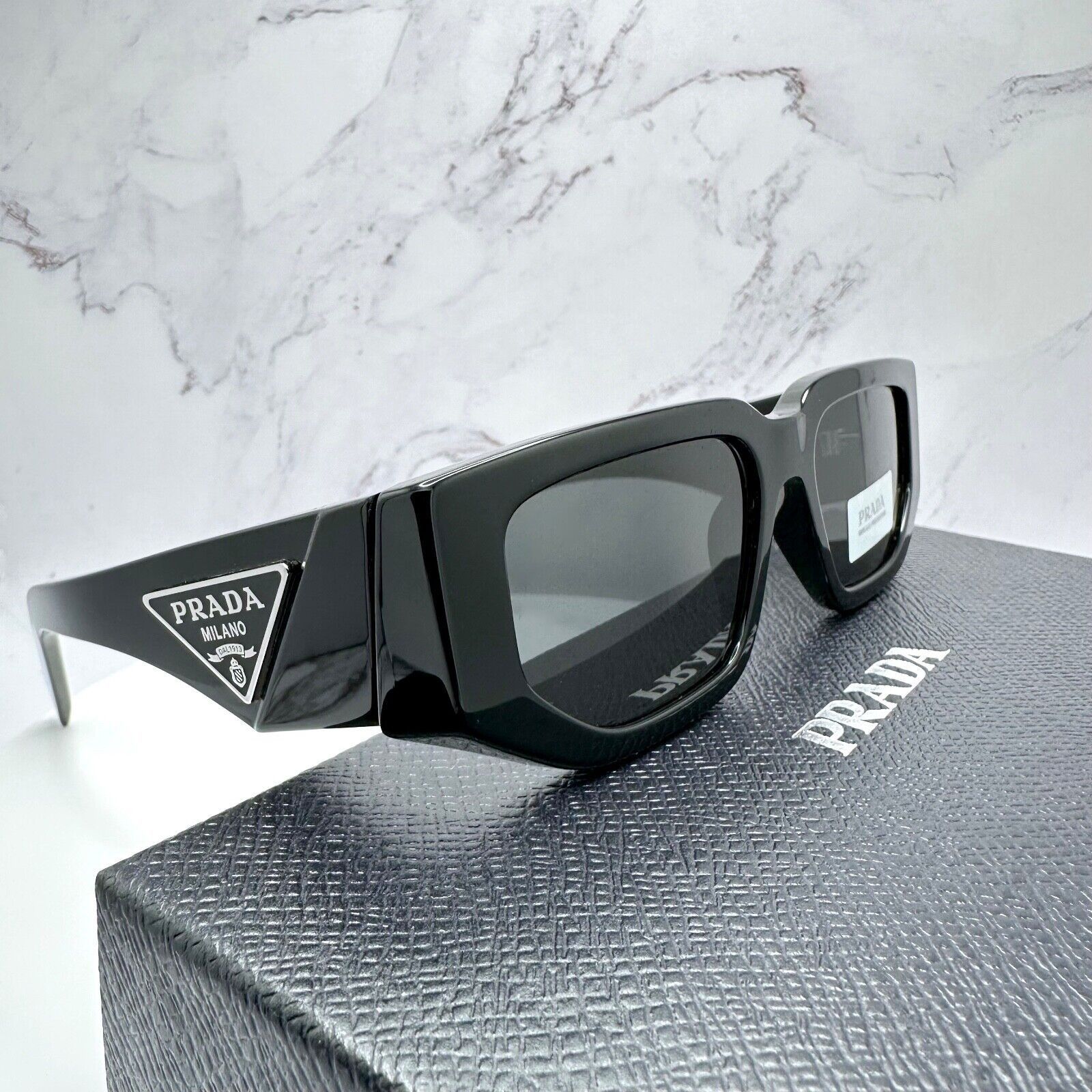 Prada NEW PRADA Sunglasses Black Square Size ONE SIZE - 23 Thumbnail