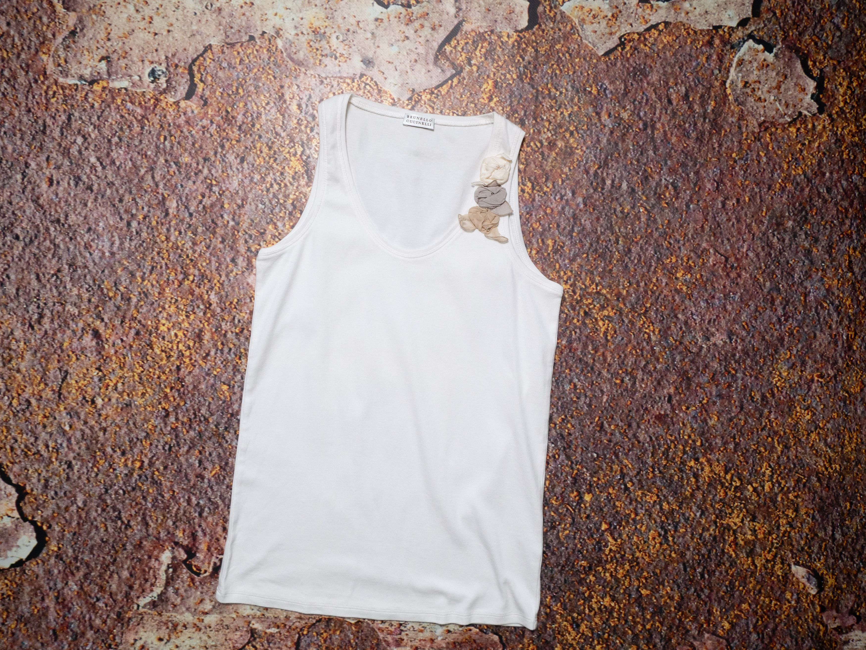 Tシャツ・カットソー BRUNELLO CUCINELLI Women Tops MG902FP100 C9738 GREEN Ribbed jersey top for Woman in Mint Green | Brunello Cucinelli