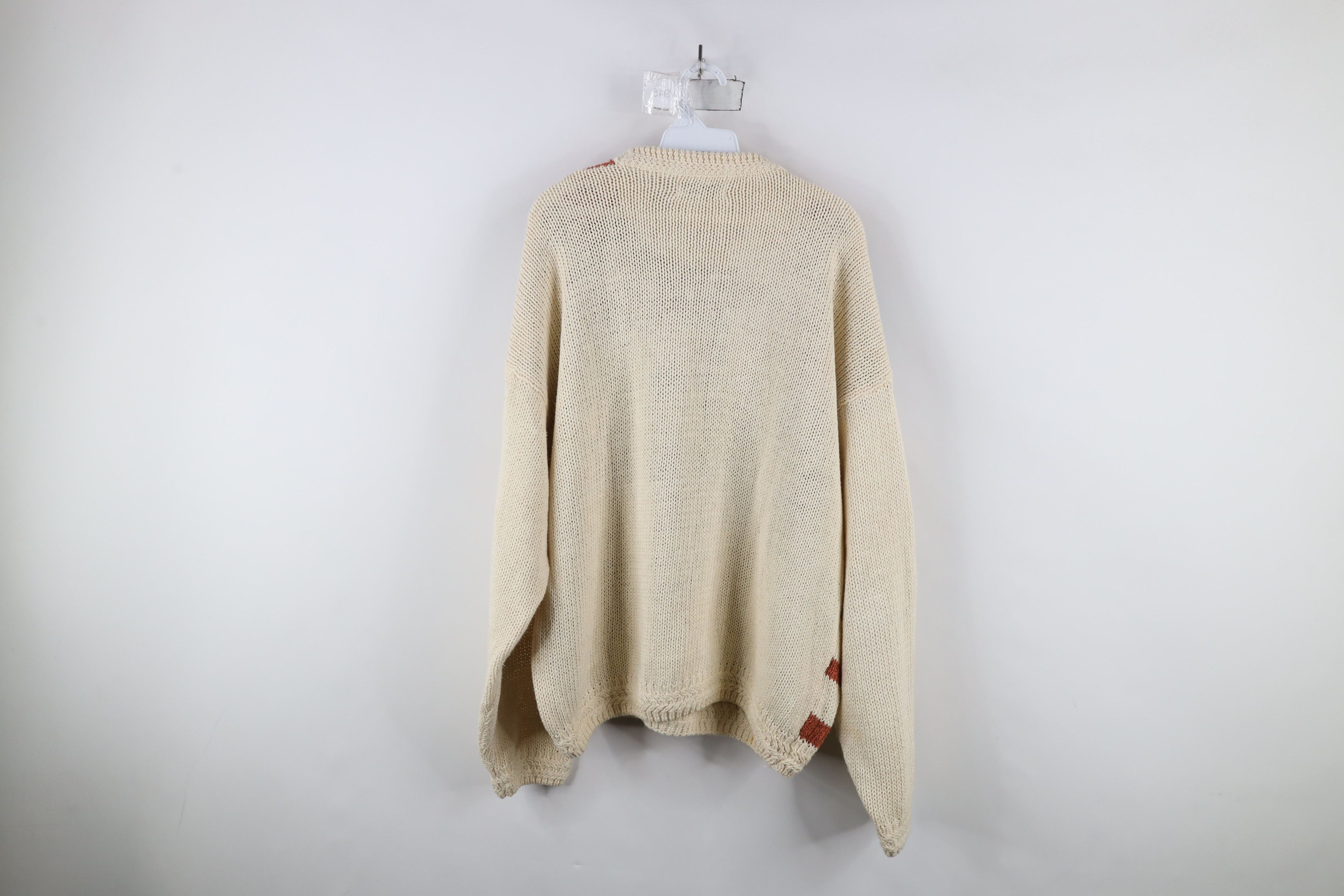 Vintage Vintage 90s Streetwear Chunky Ribbed Knit Crewneck Sweater Size US XL / EU 56 / 4 - 9 Thumbnail