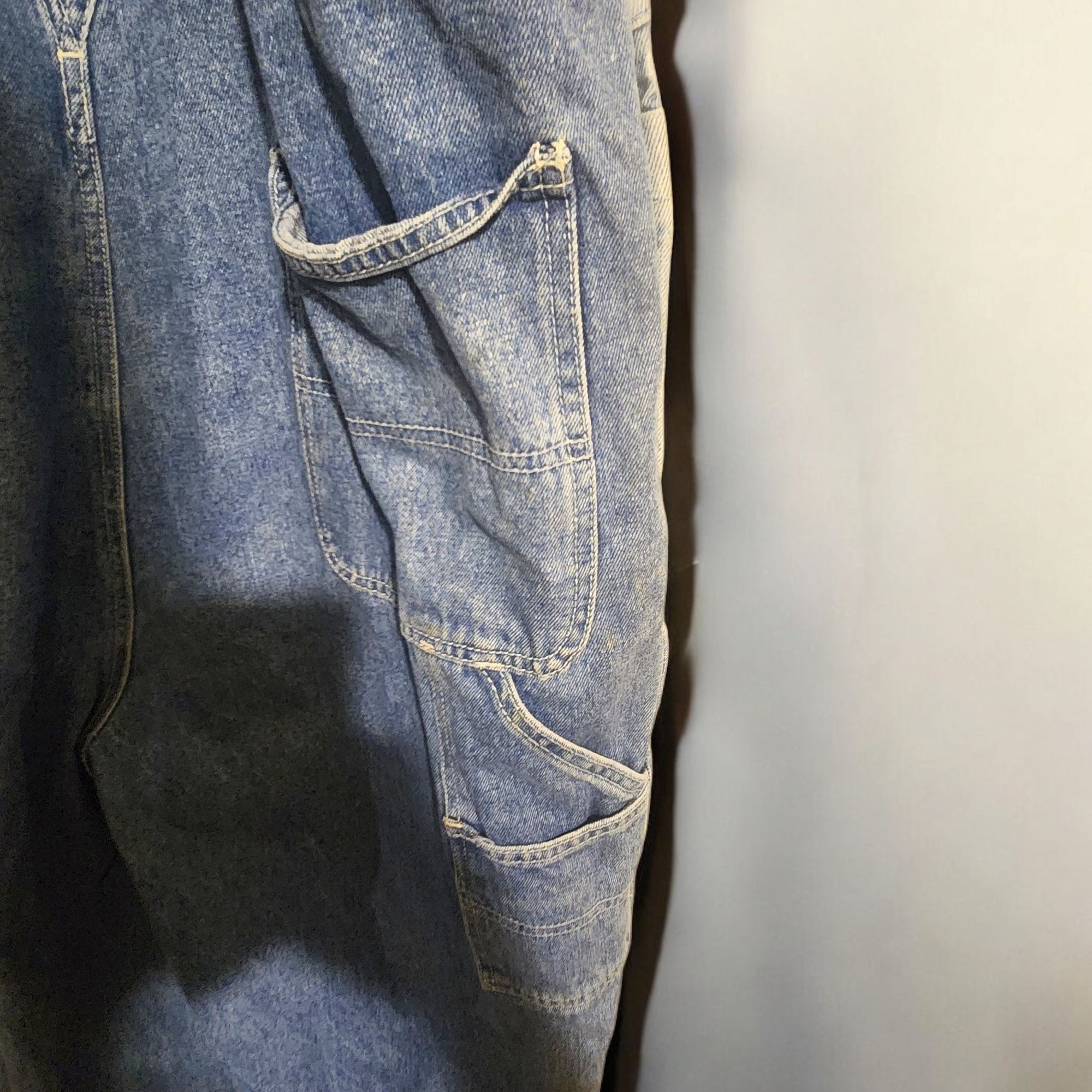 Old Navy Old Navy Vtg Denim Bib Overalls Mens XL Blue Carpenter Dunga Size US 36 / EU 52 - 6 Thumbnail