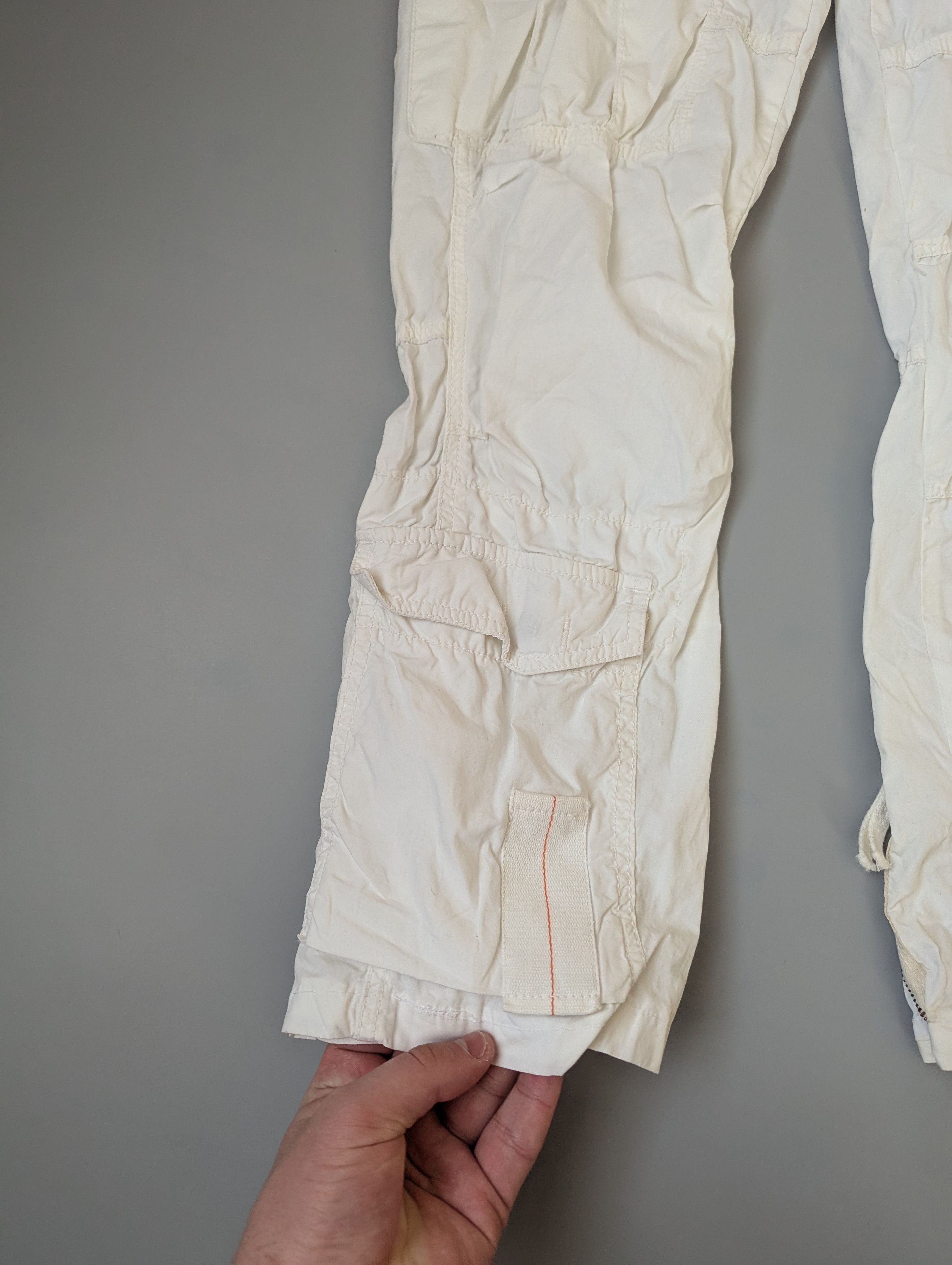 Parajumpers Parajumpers Women's white Multipocket Cargo Cotton Pants Size 29" - 2 Thumbnail