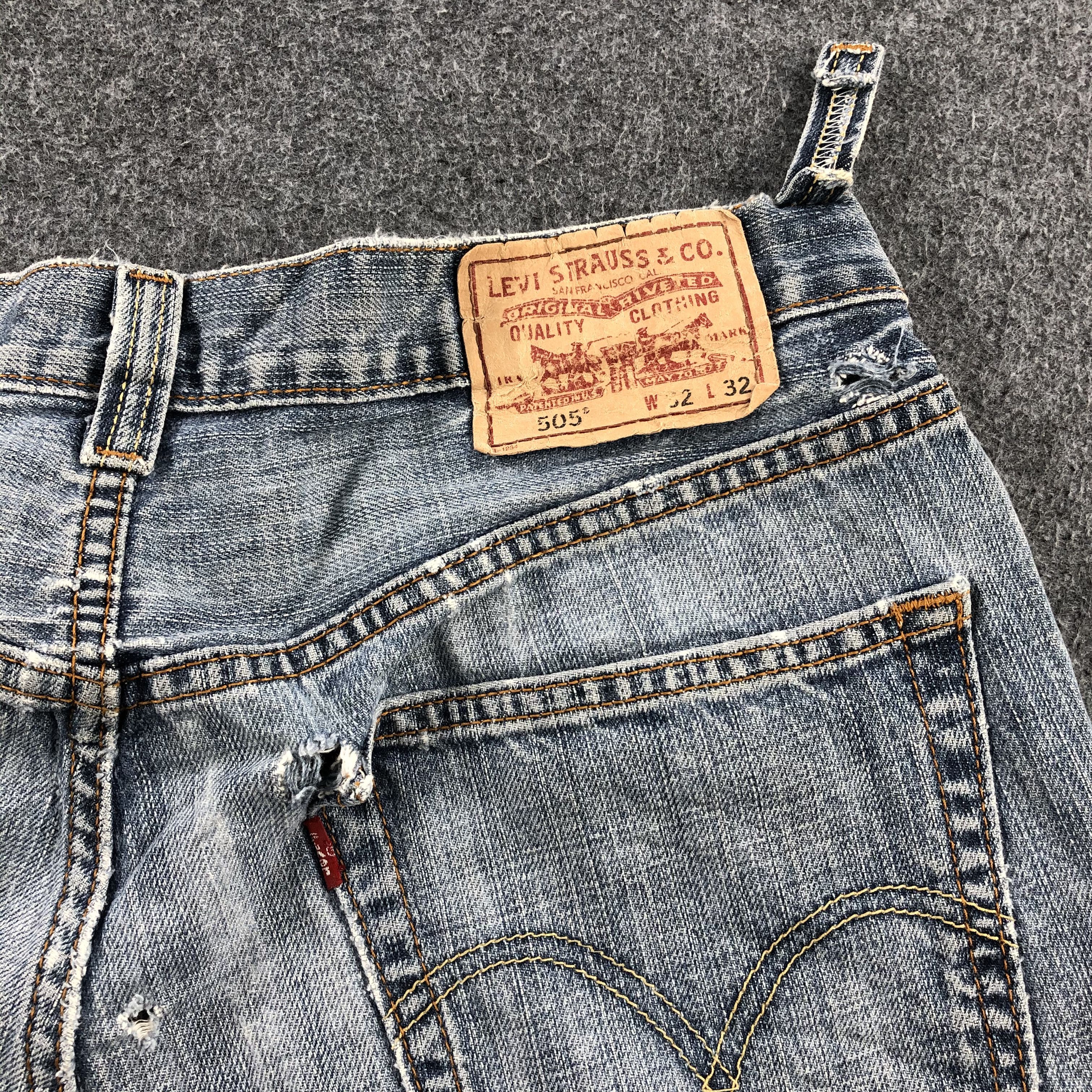 Levi's Vintage Distress Levis 505 Jeans-JM1028 Size US 32 / EU 48 - 6 Thumbnail