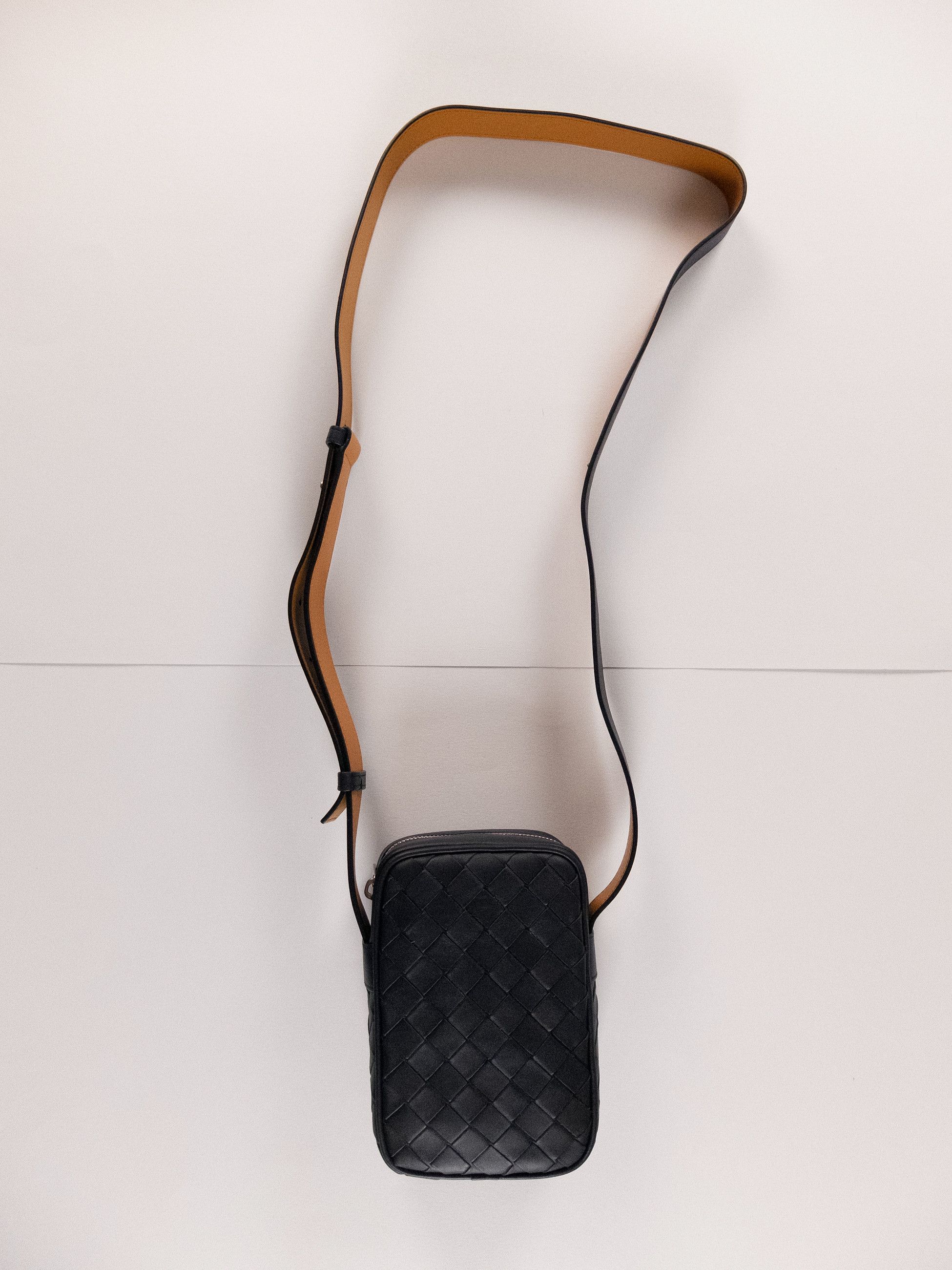 Bottega Veneta BOTTEGA VENETA dark blue woven leather crossbody mini bag Size ONE SIZE - 2 Thumbnail