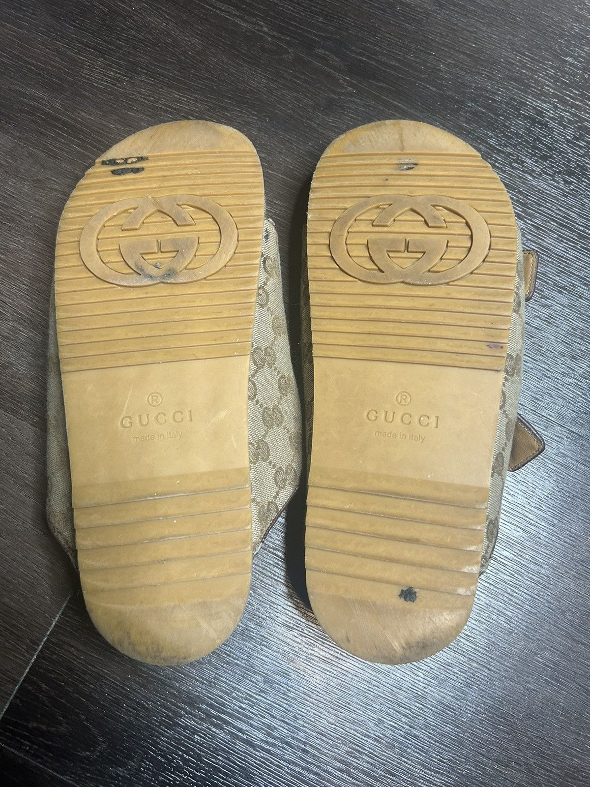 Gucci Monogram canvas sandals Birkenstock style Size US 9 / EU 42 - 4 Thumbnail