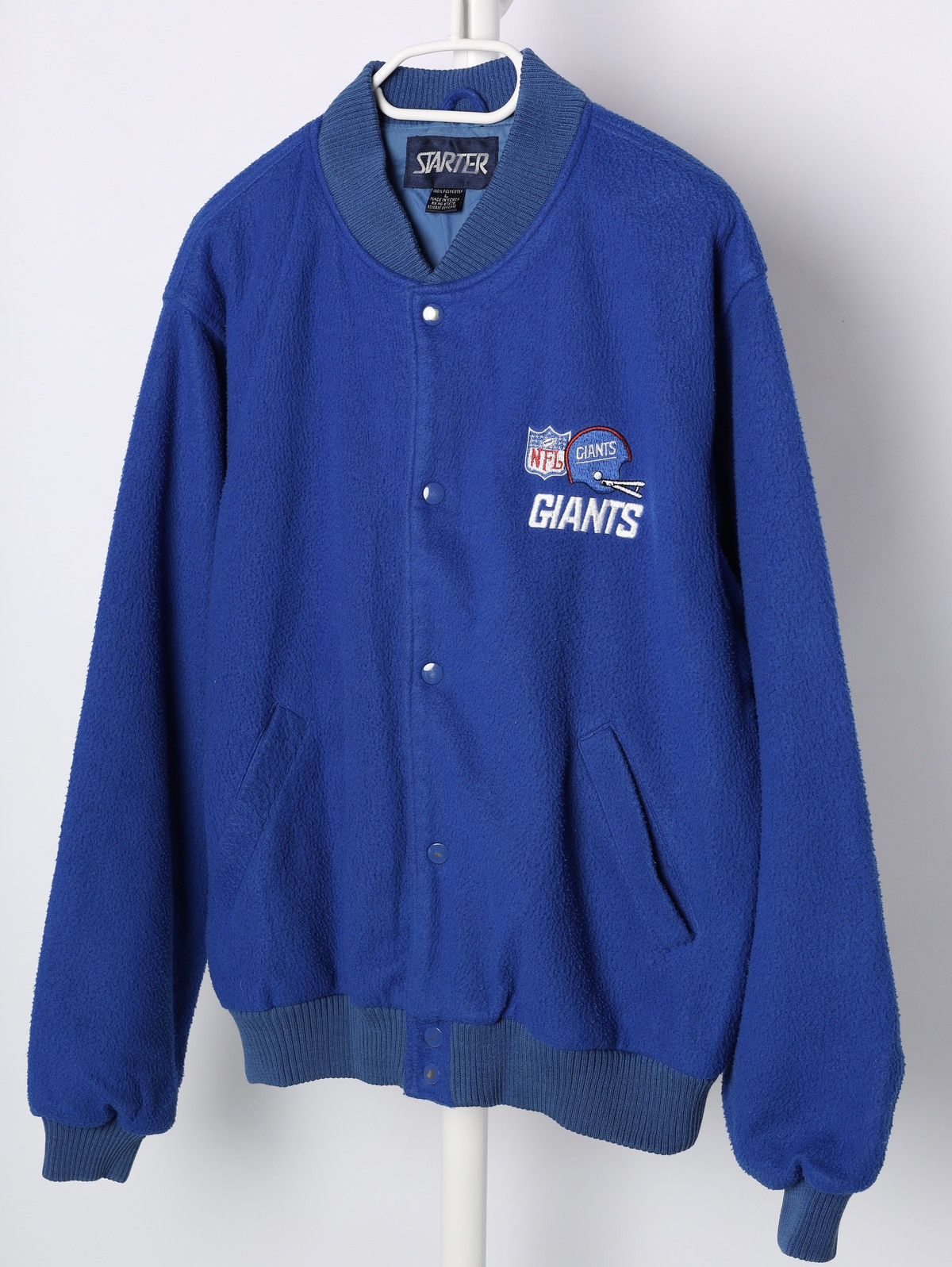 NFL Starter Giants Fleece Bomber Jacket Vintage Size US L / EU 52-54 / 3 - 3 Thumbnail