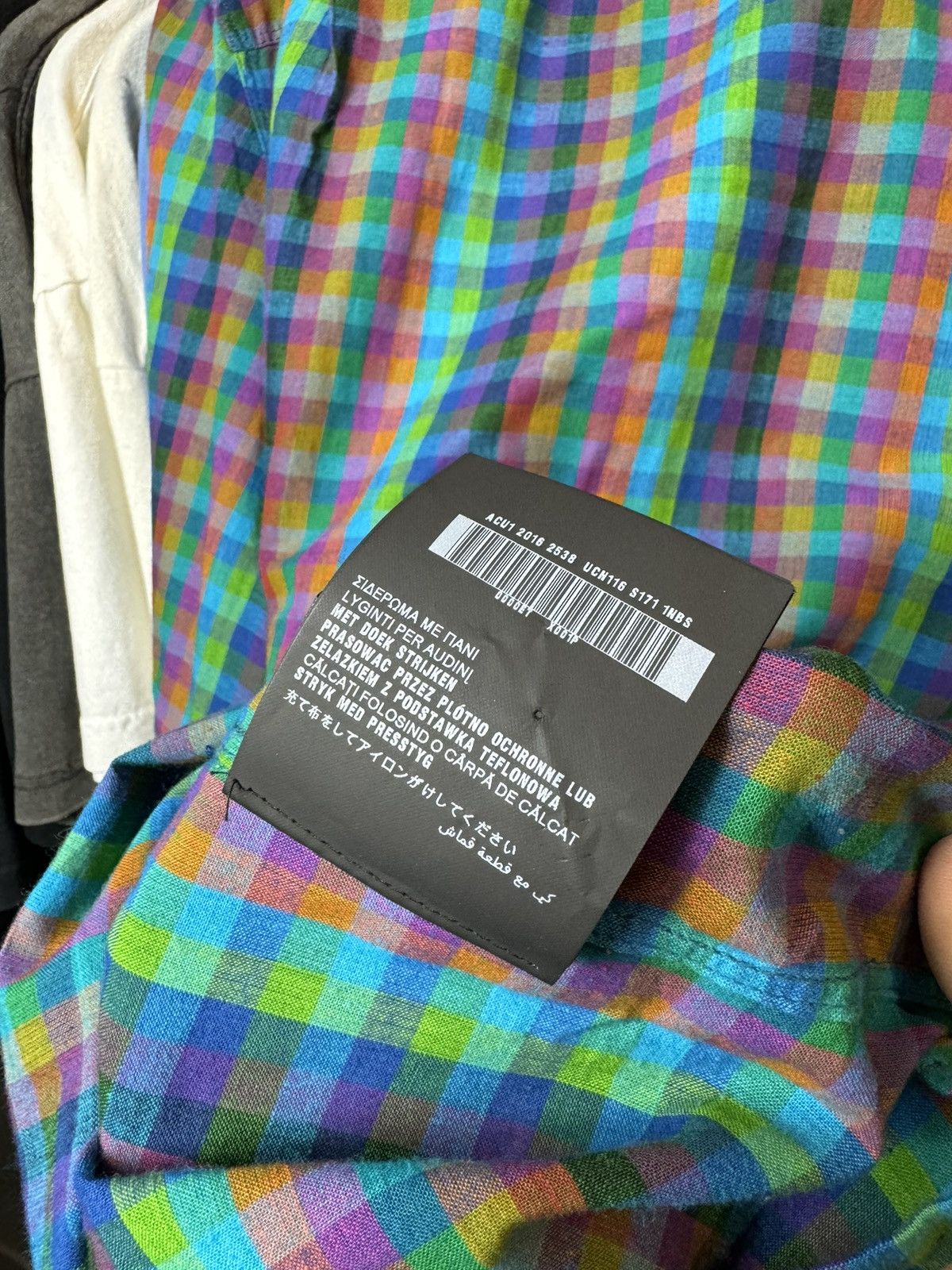 Prada Prada MultiColor Plaid Cotton Button Up Long Sleeve Shirt Size US M / EU 48-50 / 2 - 9 Thumbnail