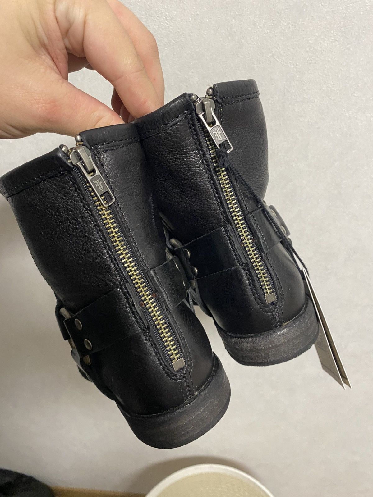 Frye Frye Phillip Harness AS98 Sendra Moto Biker Boots Size: 37 Size US 7 / IT 37 - 13 Thumbnail