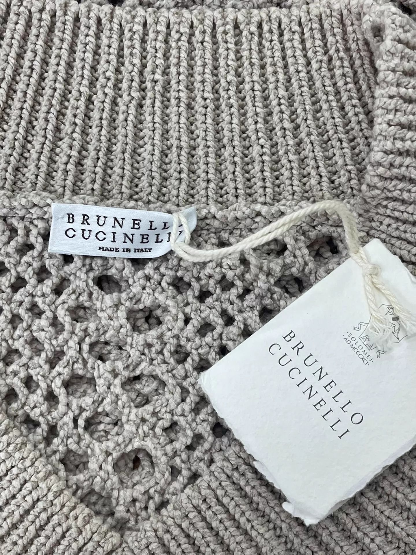 Brunello Cucinelli Brunello Cucinelli Openwork Knit Vest S NWOT Size ONE SIZE - 3 Thumbnail