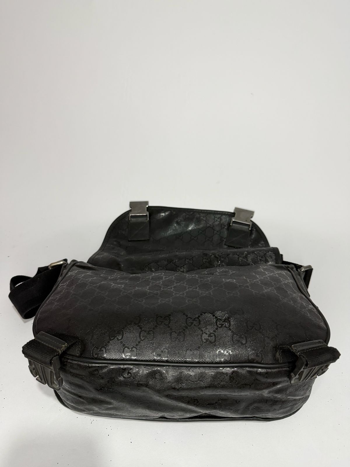 Gucci Gucci Double Buckle Mens Messenger Bag GG Imprime Medium Size ONE SIZE - 4 Thumbnail