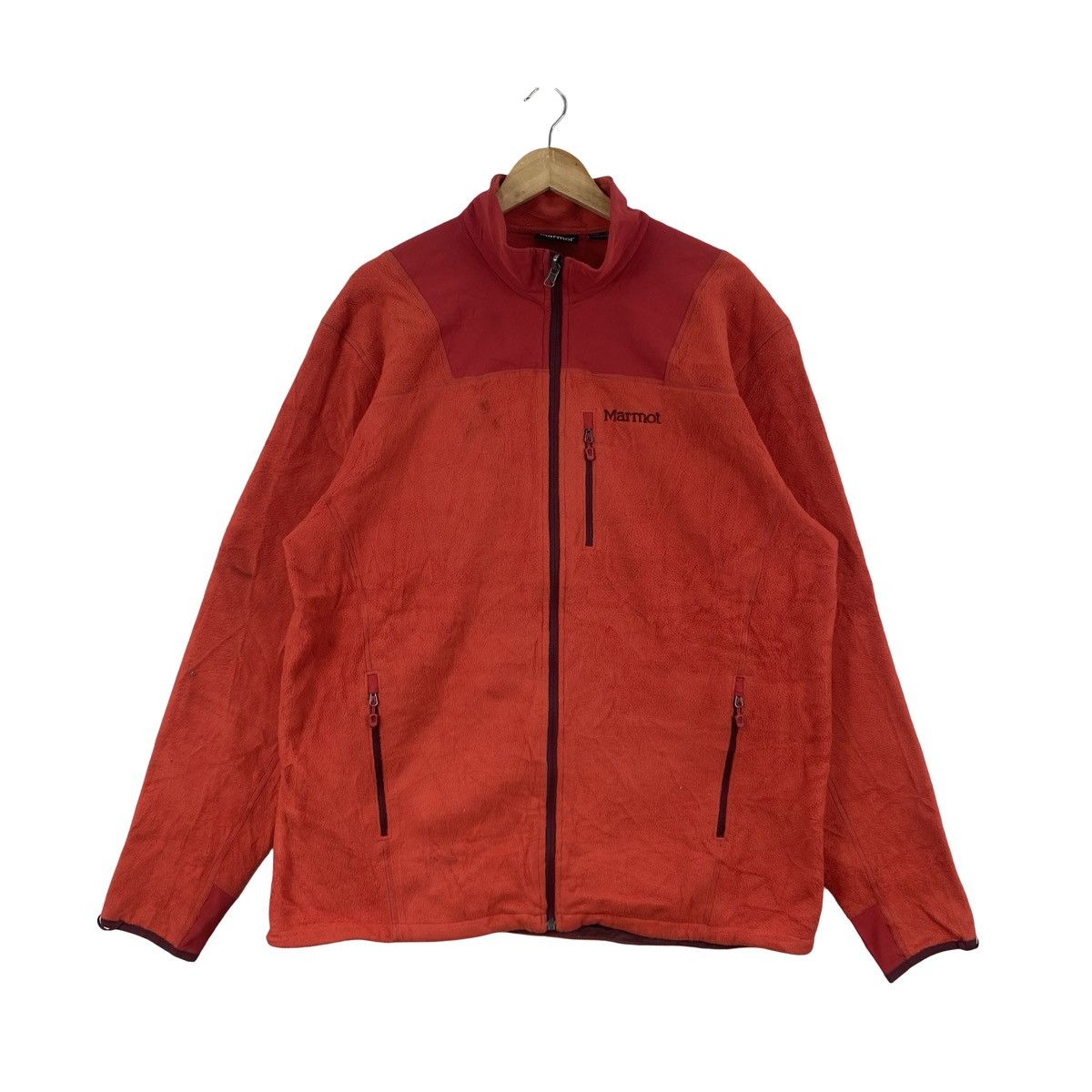 Marmot Vintage MARMOT TWO TONE Fleece Jacket Zip Up Outdoor Size US XXL / EU 58 / 5 - 4 Thumbnail