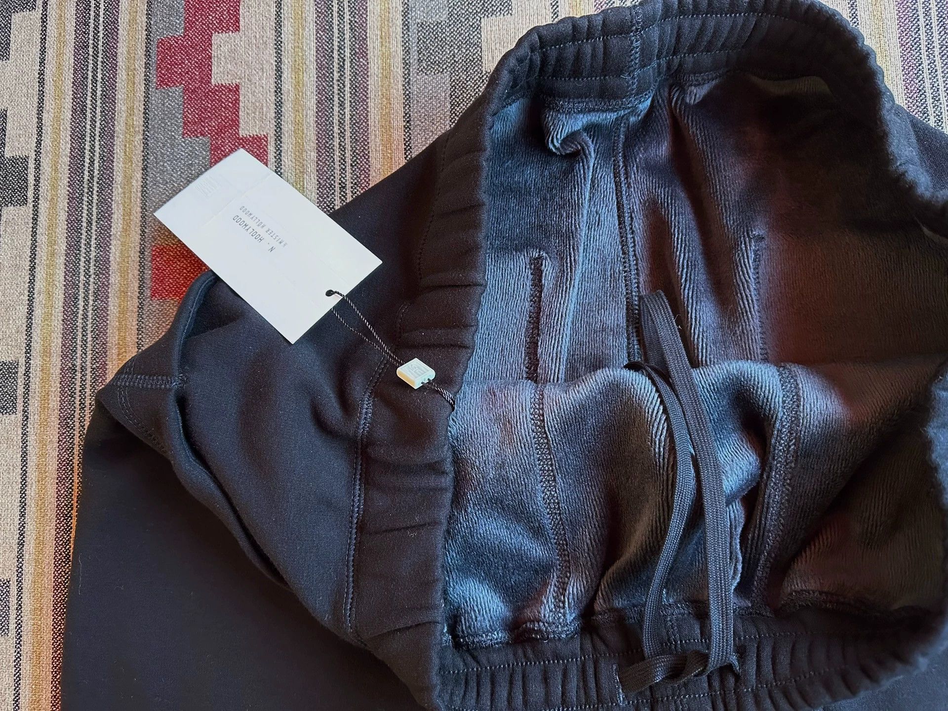 N.Hoolywood N.HOOLYWOOD Men's Fleece Relaxed Cuffed Track Pants Size US 32 / EU 48 - 6 Thumbnail